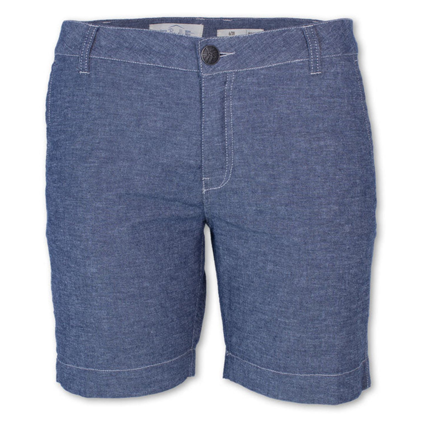 Purnell Stretch Chambray Bermuda Women's Short - DARK INDIGO - 8