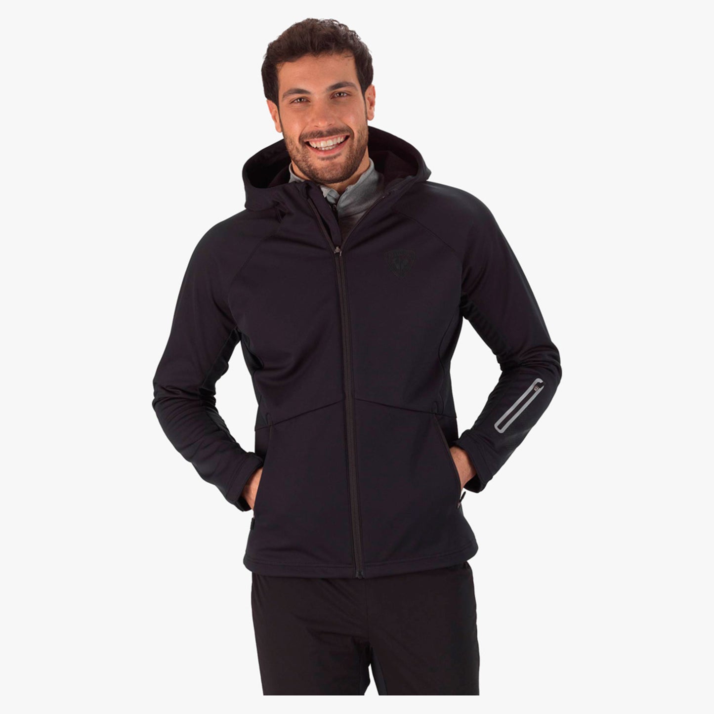 Rossignol Softshell Men's Hooded Jacket - Black - XXL