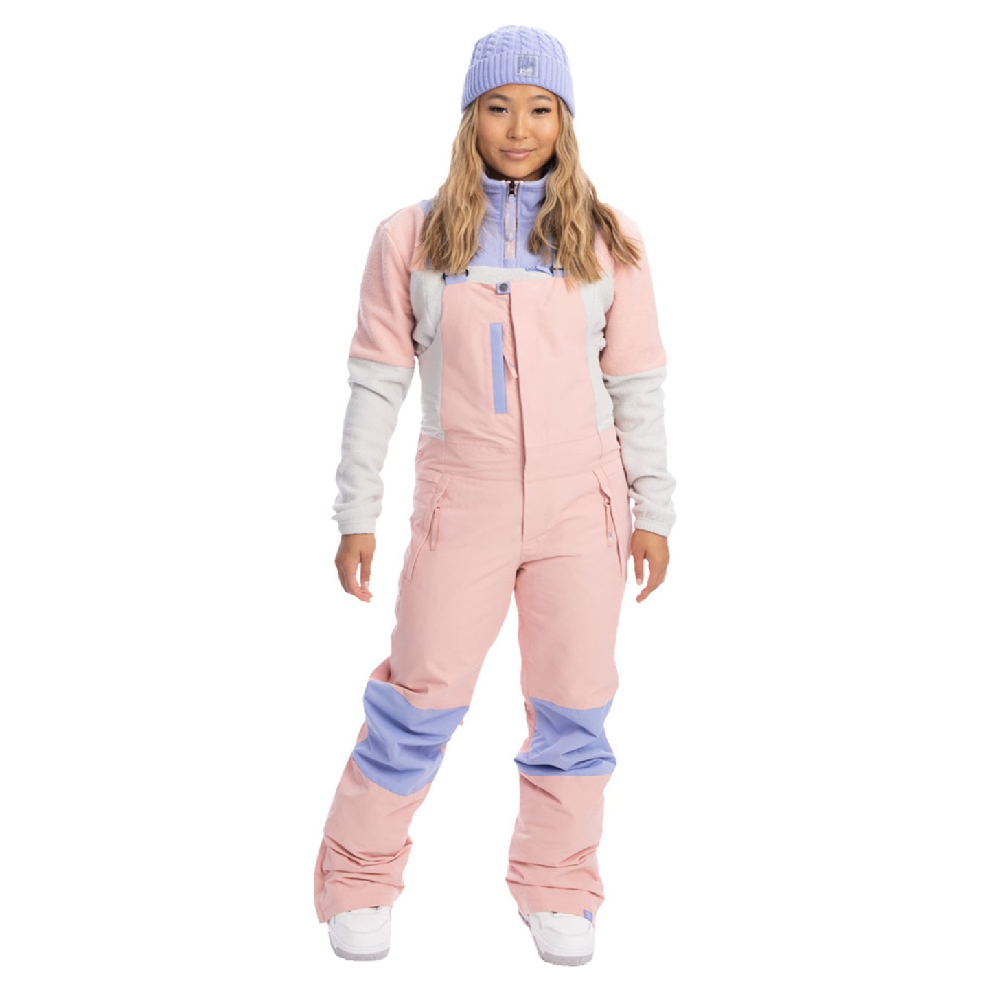 Roxy Chloe Kim Bib Pant - MELLOW ROSE - XL