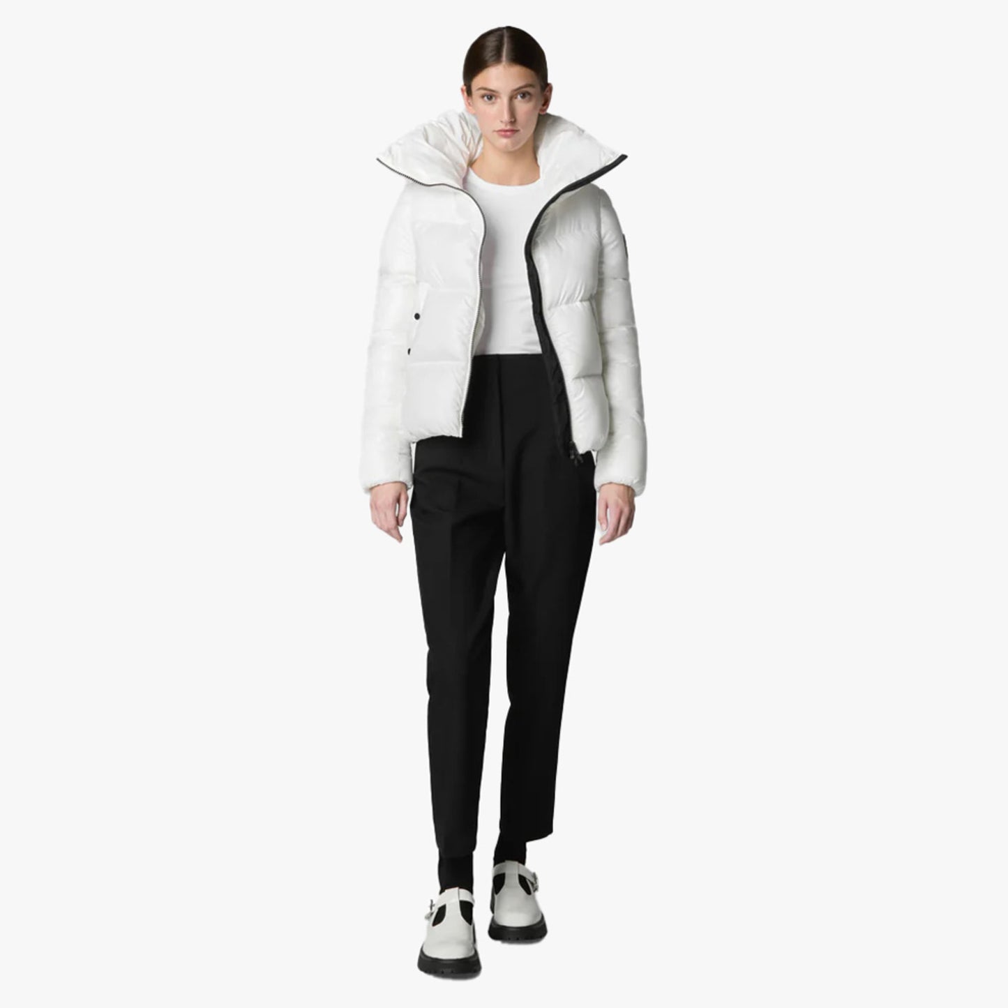 Save The Duck Isla Puffer Women's Jacket - Off White - 4