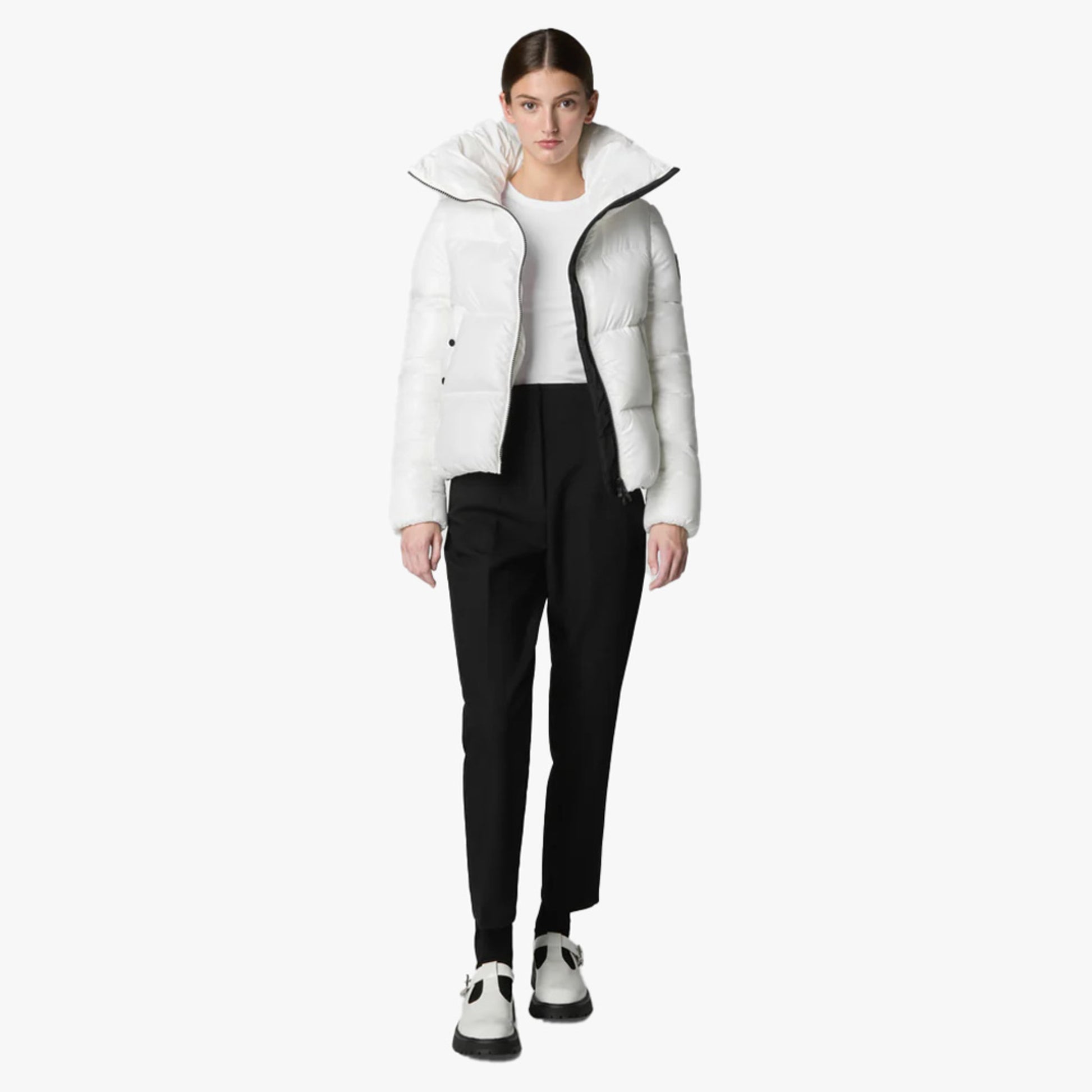 Save The Duck Isla Puffer Women's Jacket - Off White - 4