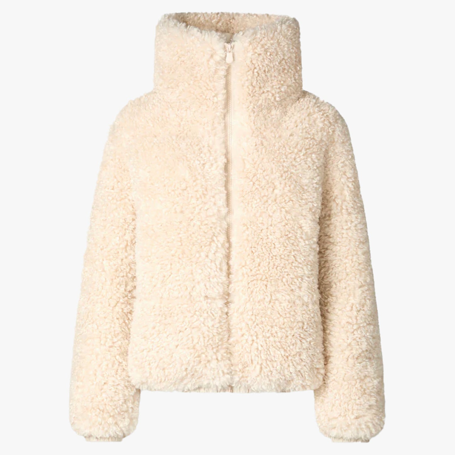 Save The Duck Kennie Insulated Faux Shearling Women's Jacket - Shore Beige - 4