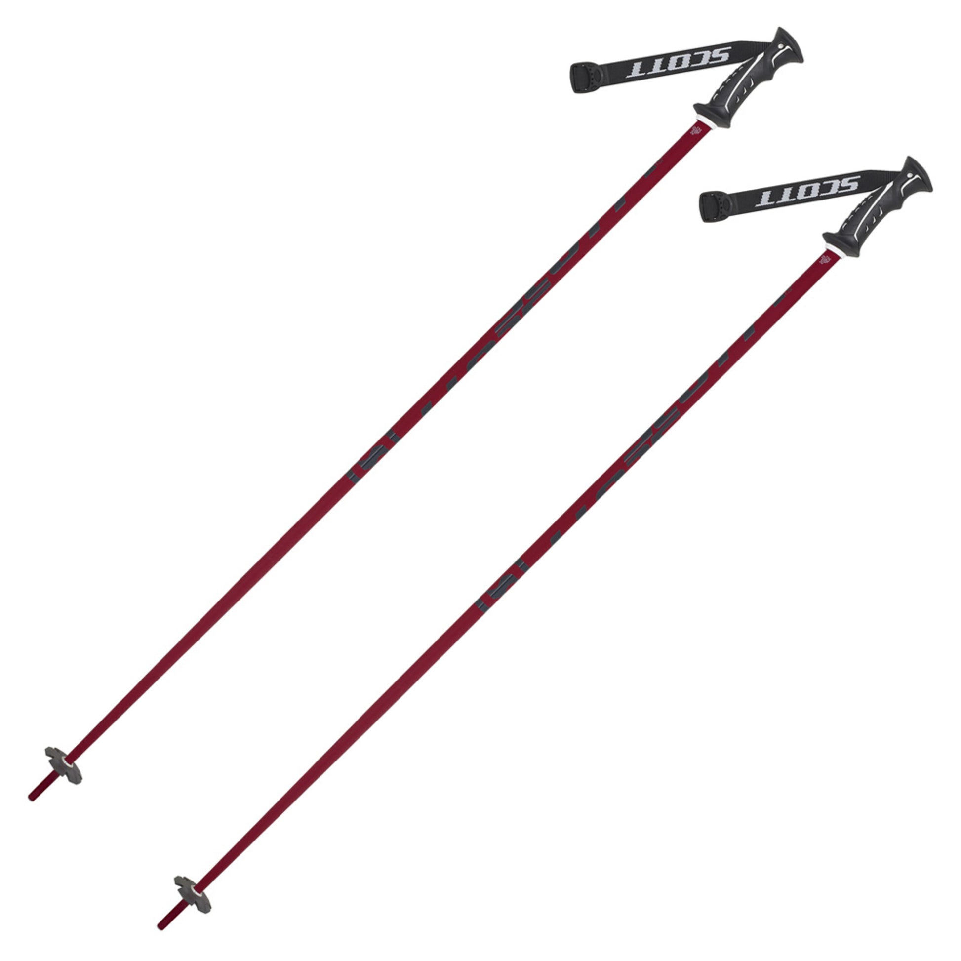 Scott Decree Re-entry Ski Poles - RED - 56 IN