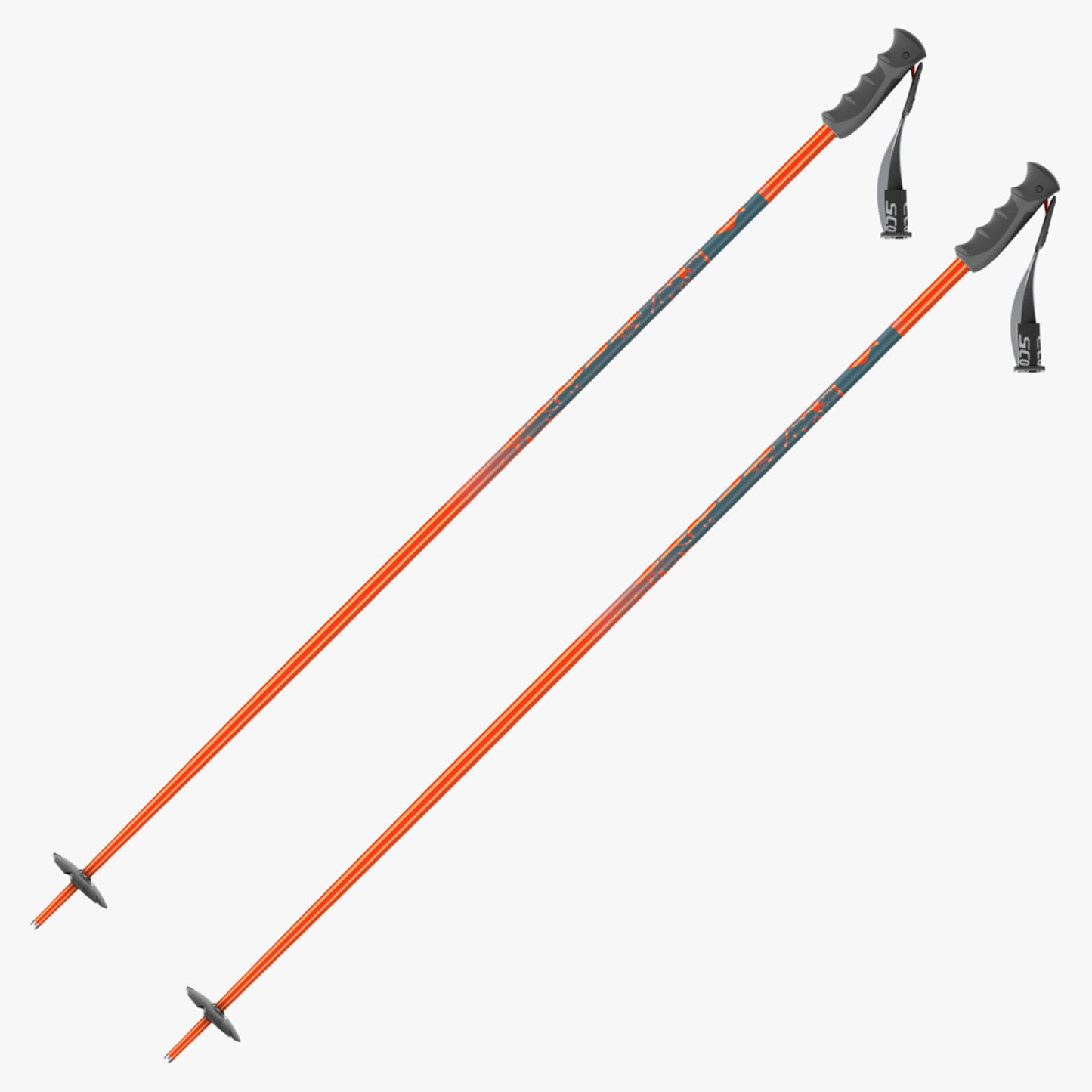 Scott Scrapper SRS Ski Poles - Fluo Orange - 54" / 135CM