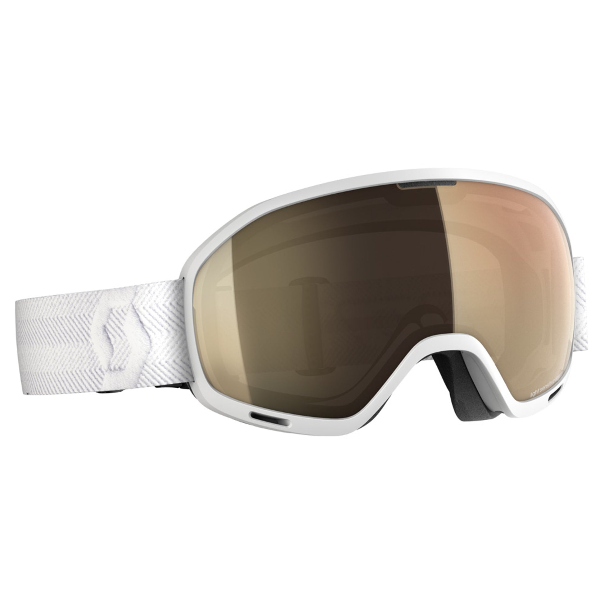 Scott Unlimited II OTG LS Goggles - WHITE - BRONZE CHROME