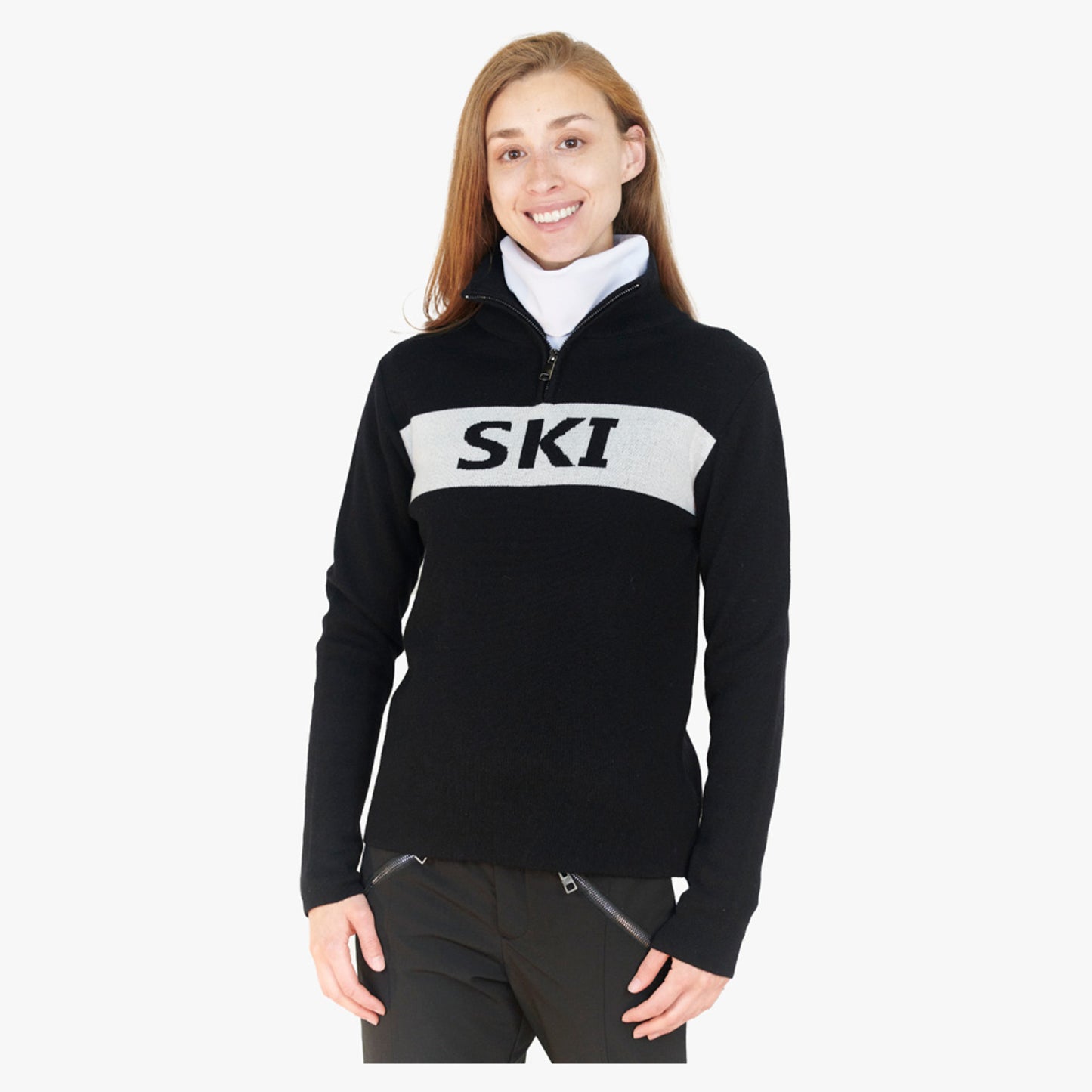 Skea Reed Women's Sweater - Black White - XL