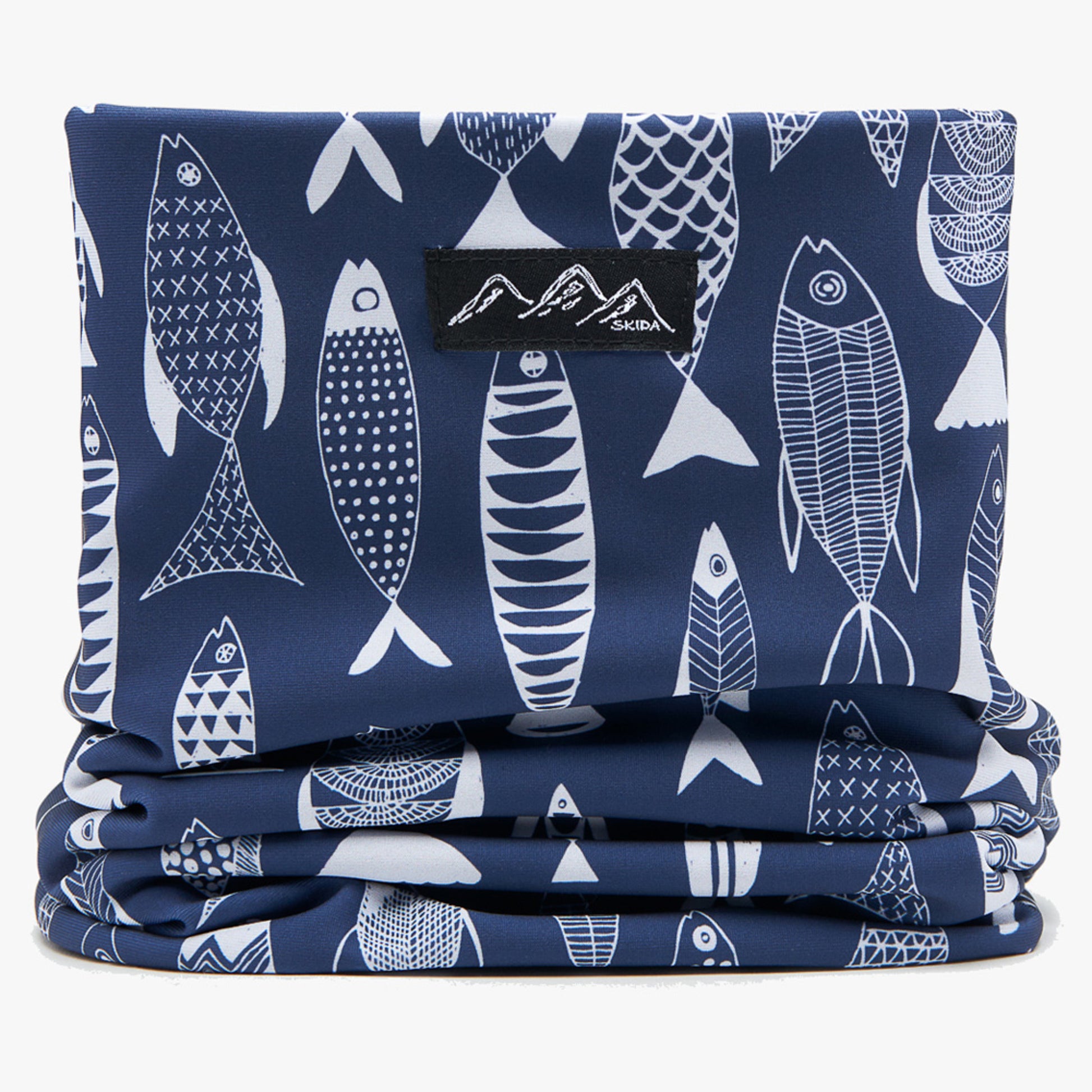 Skida Alpine Fleece-Lined Men's Neckwarmer - Fishy Fish