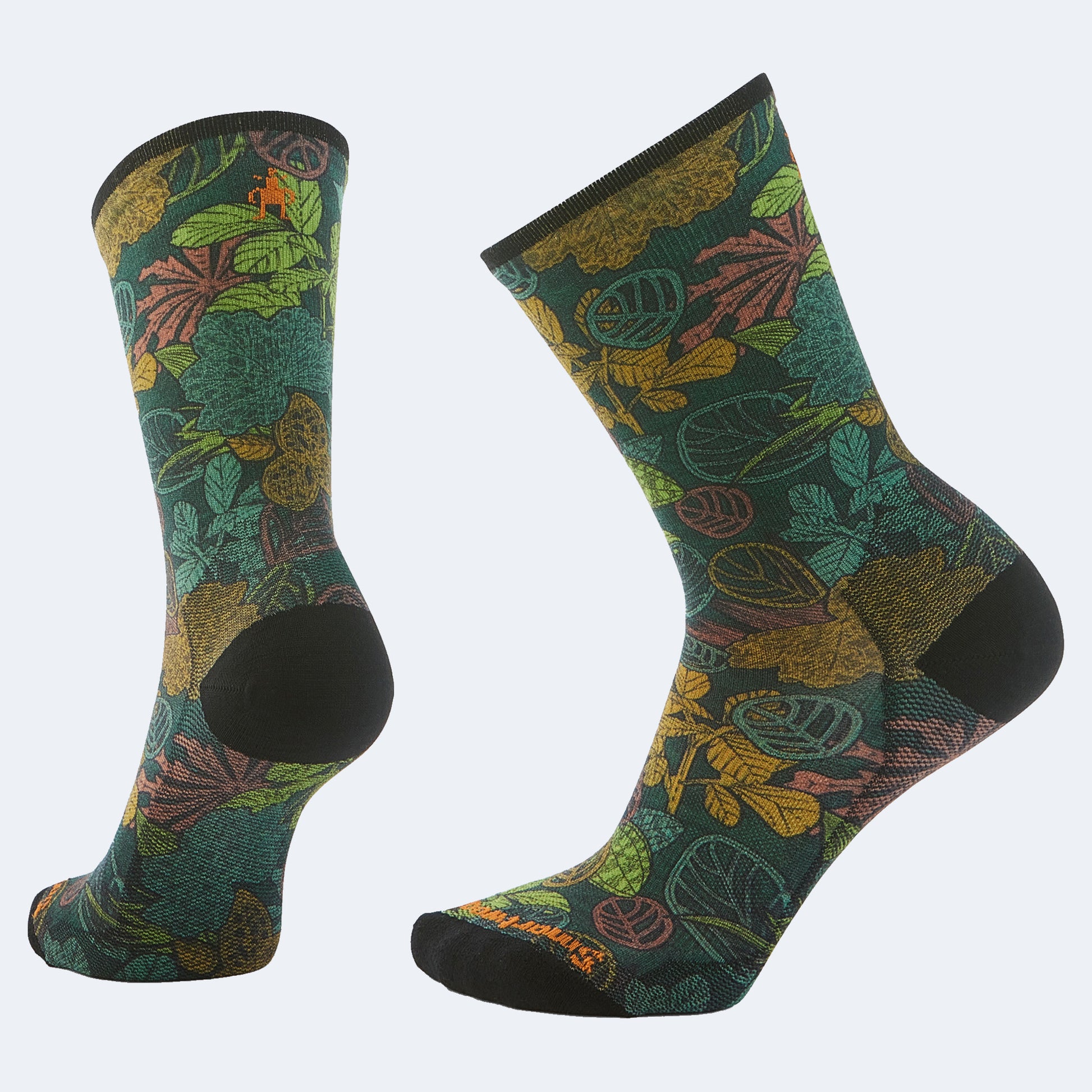 Smartwool Bike Zero Cushion Aloha Forest Print Crew Socks