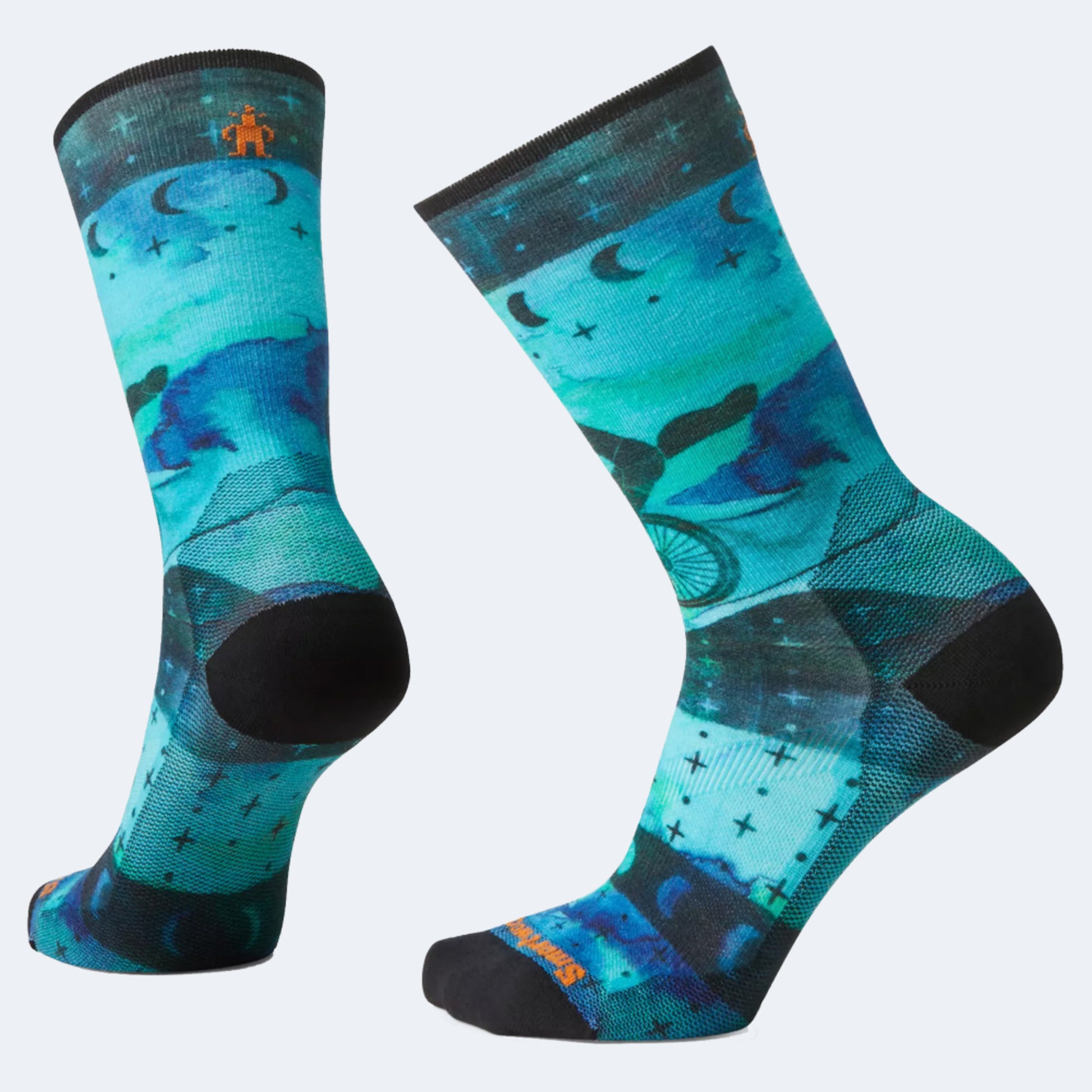 Smartwool Bike Zero Cushion Celestial Print Women's Crew Socks