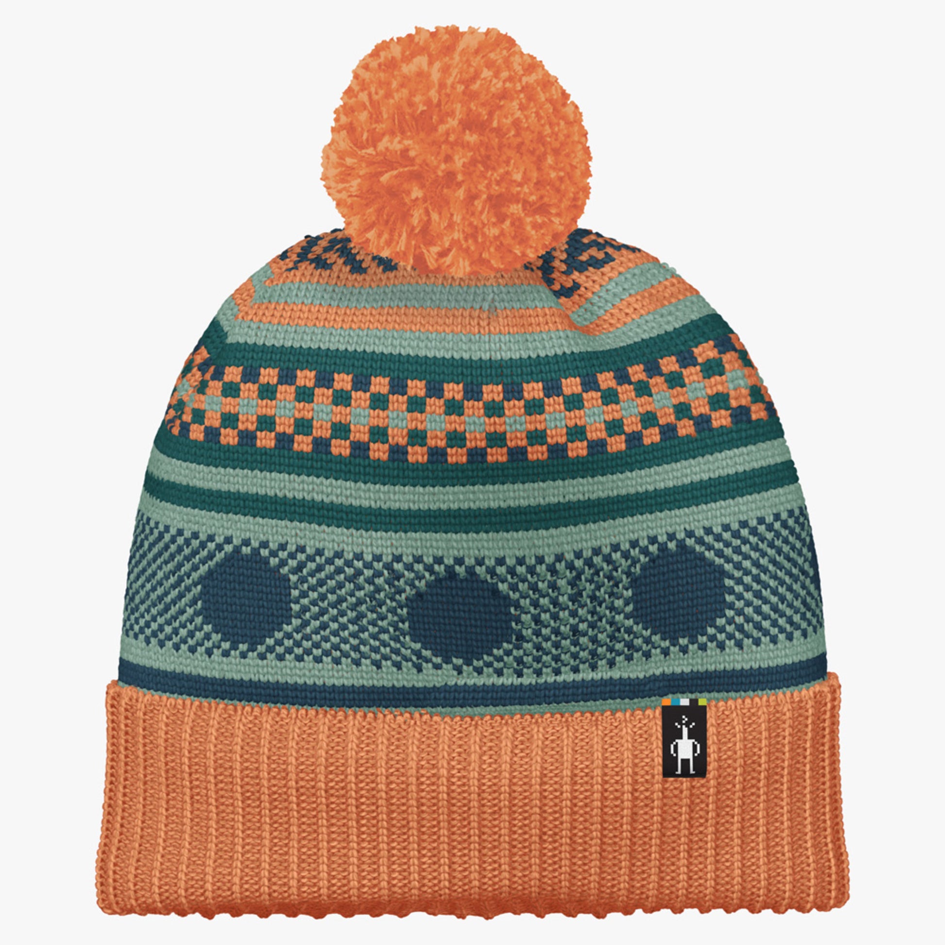 Smartwool Fairisle Fleece Lined Beanie - Apricot
