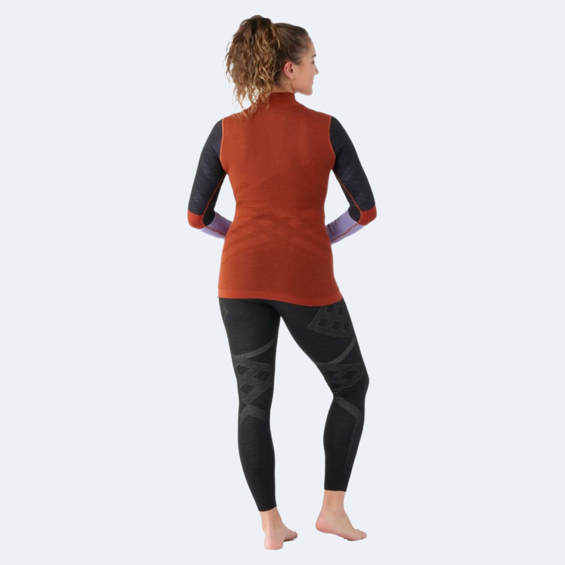 Smartwool Intraknit Thermal Merino Base Layer Women's Colorblock 1 4 Zip