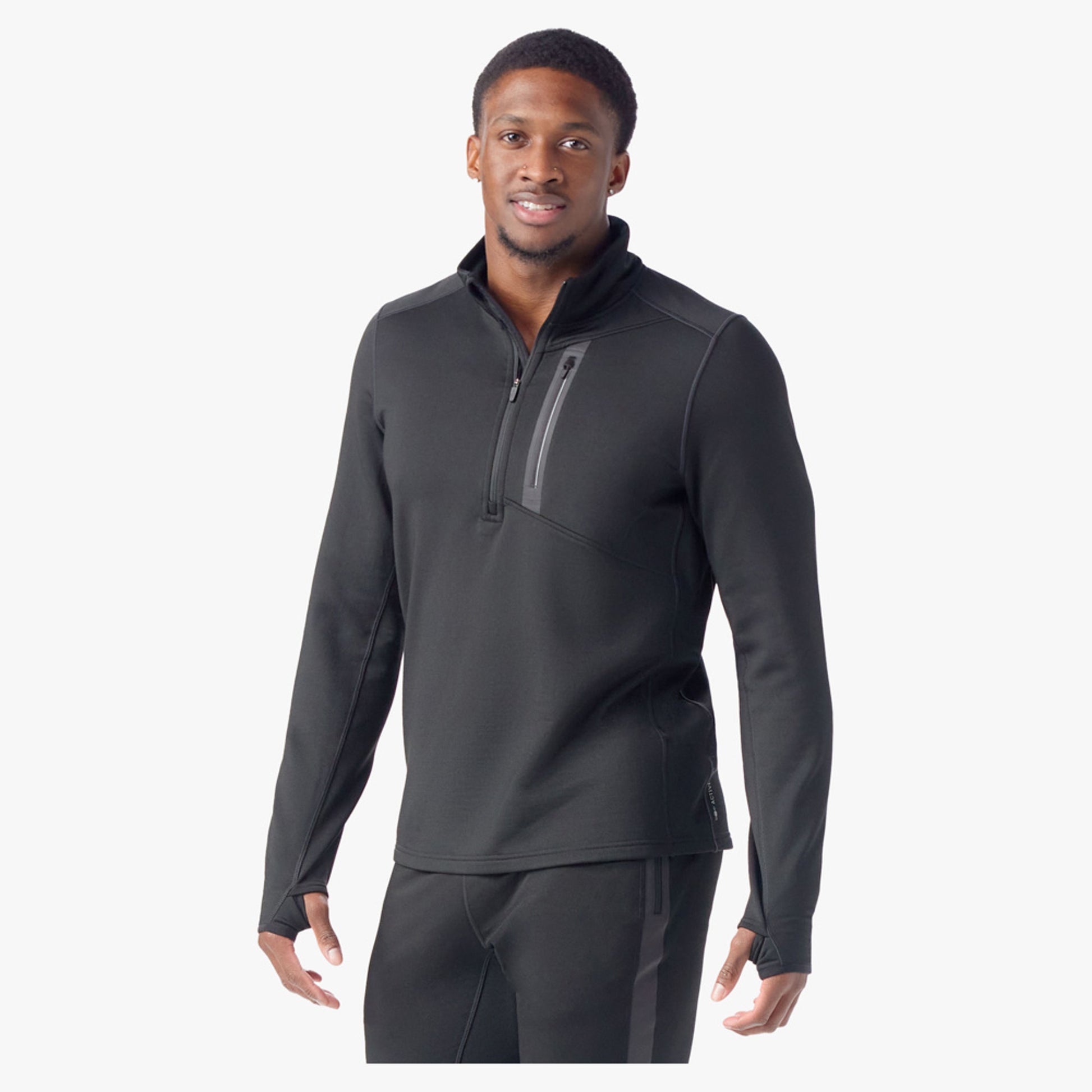 Smartwool Men’S Active Fleece 1/2 Zip - Black - XXL