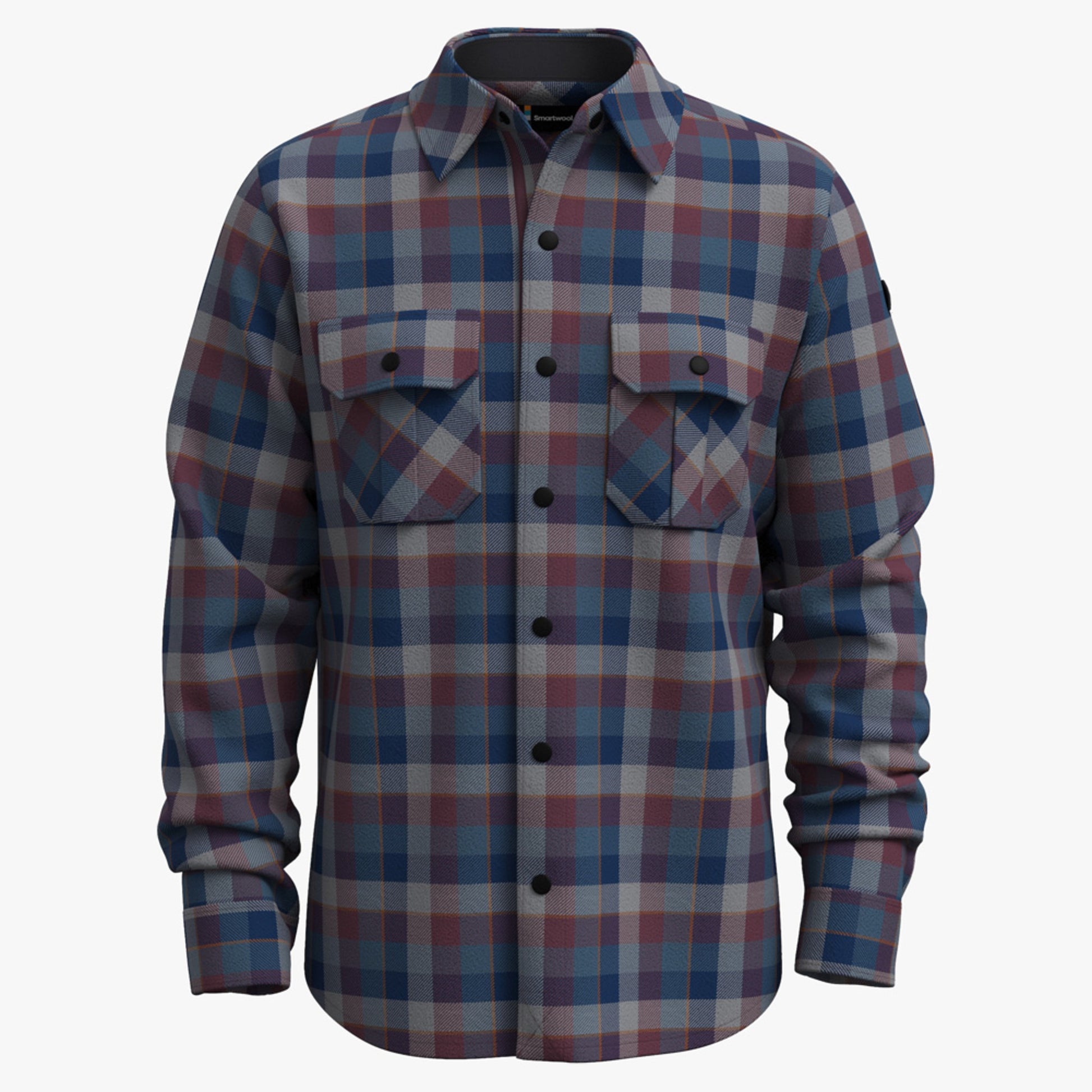 Smartwool Men's Anchor Line Shirt Jacket - Eggplant Plaid - XXL