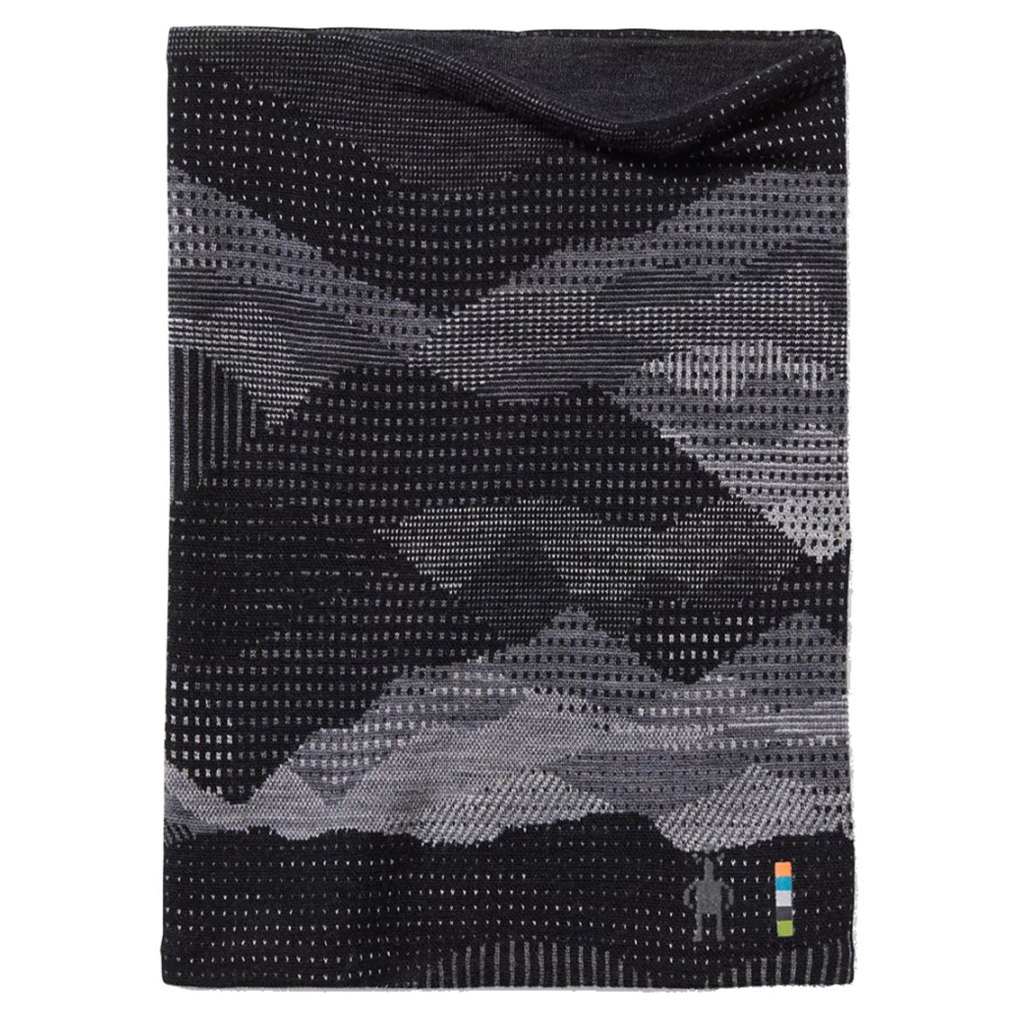 Smartwool Merino Reversible Pattern Neck Gaiter - BLACK MOUNTAIN