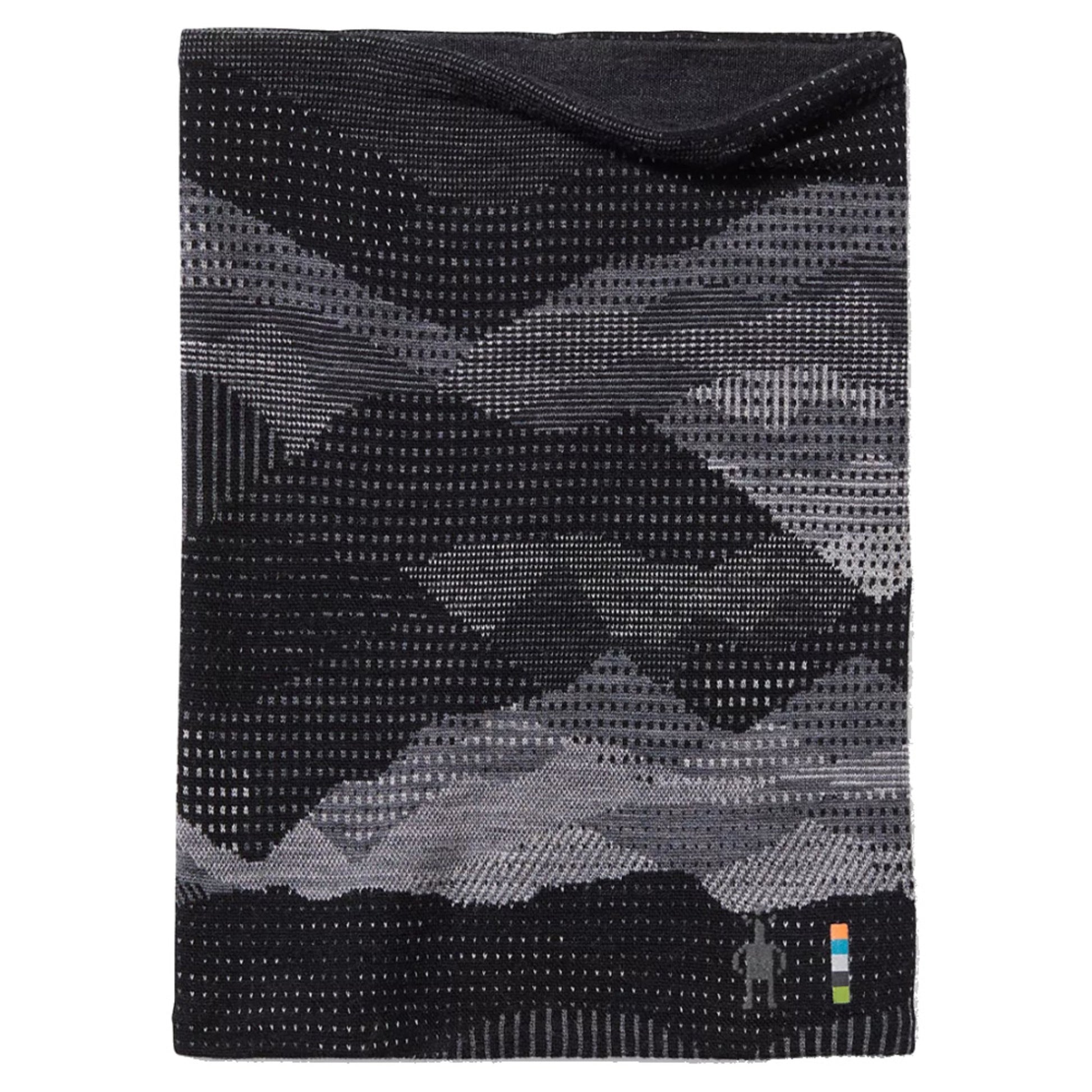 Smartwool Merino Reversible Pattern Neck Gaiter - BLACK MOUNTAIN