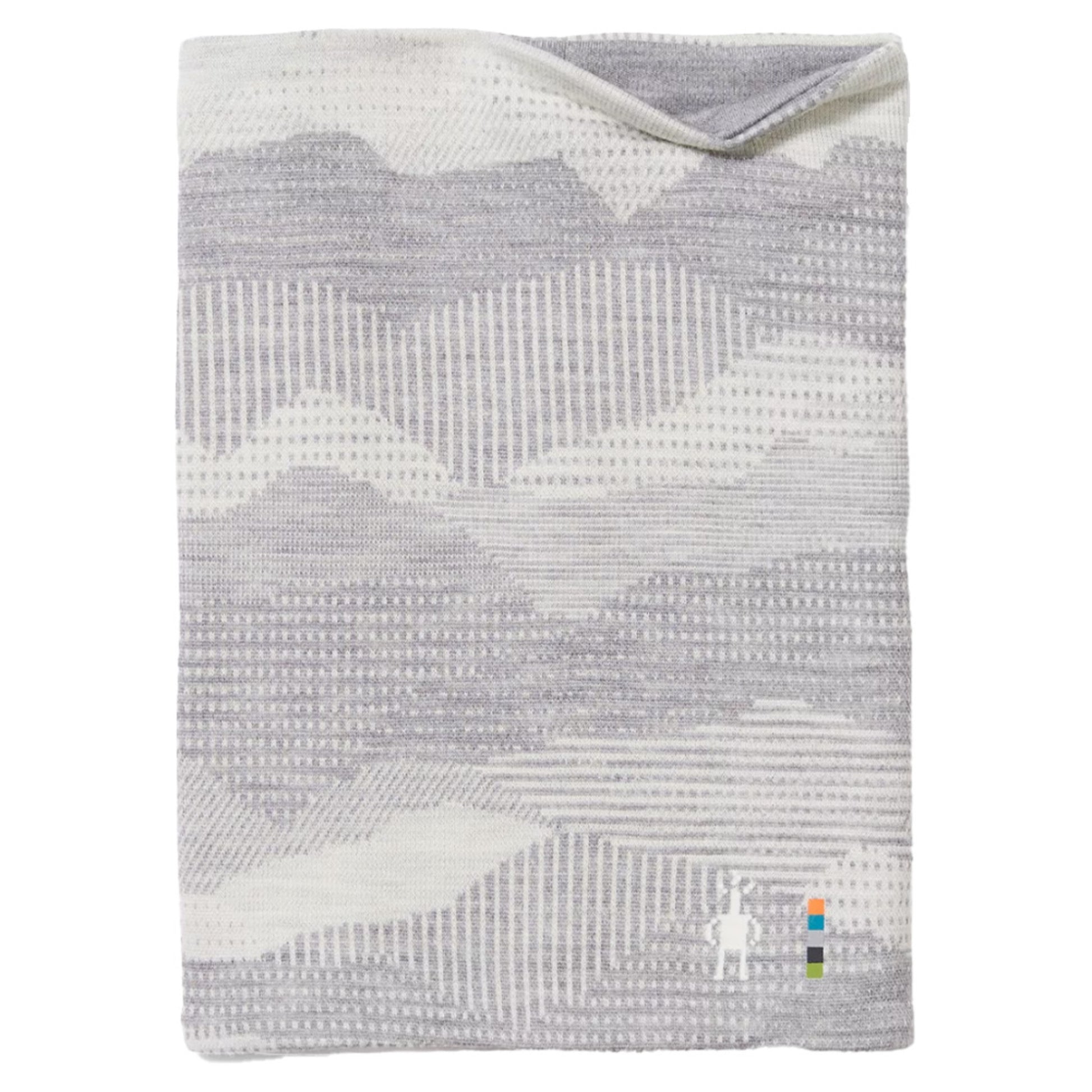 Smartwool Merino Reversible Pattern Neck Gaiter - LIGHT GRAY MOUN