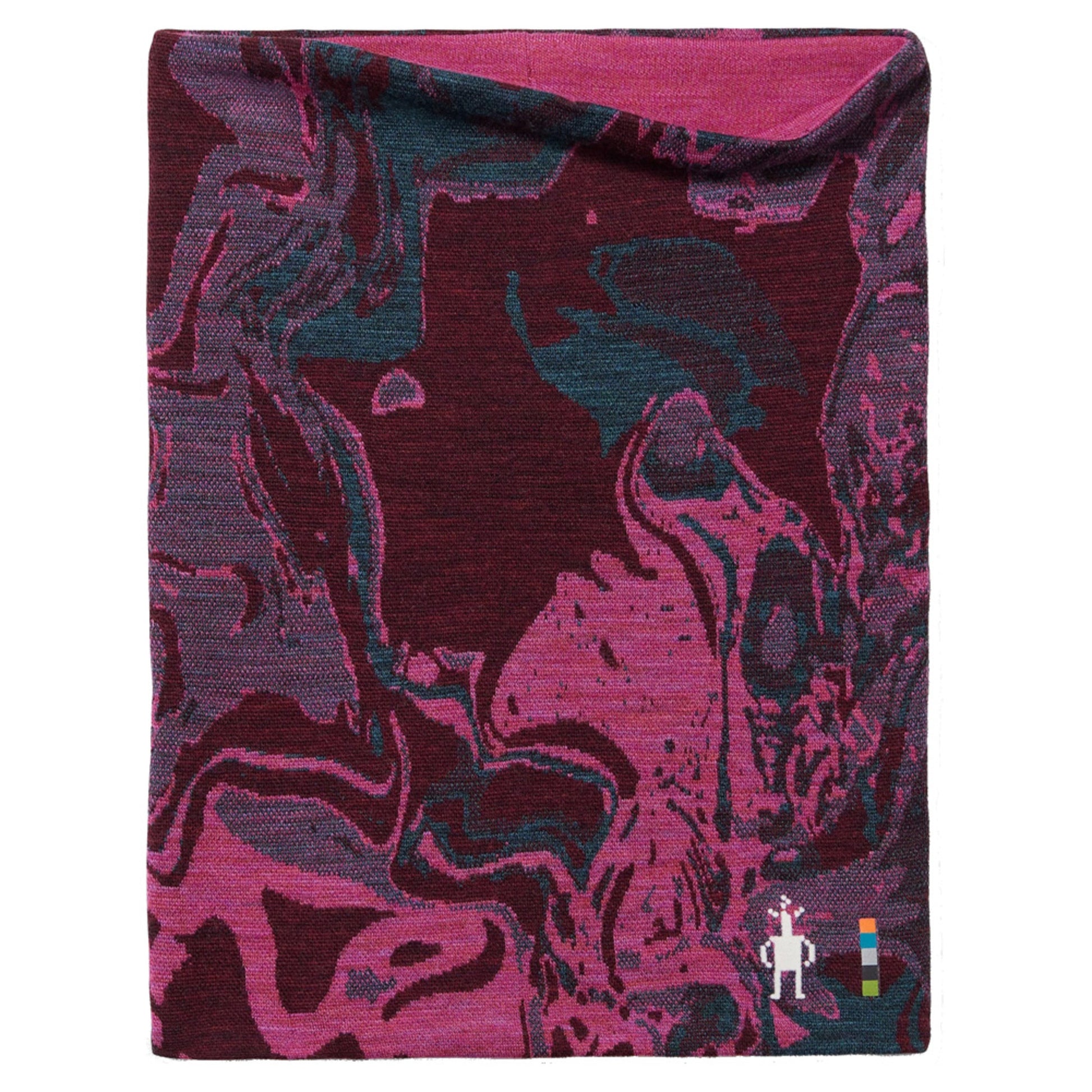 Smartwool Merino Reversible Pattern Neck Gaiter - TWILIGHT BLUE M