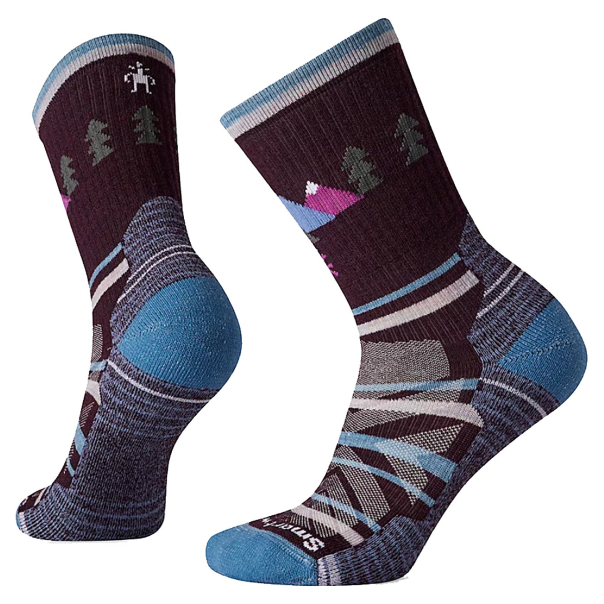 Smartwool Performance Hike Light Cushion Women's Crew Sock - BORDEAUX - S