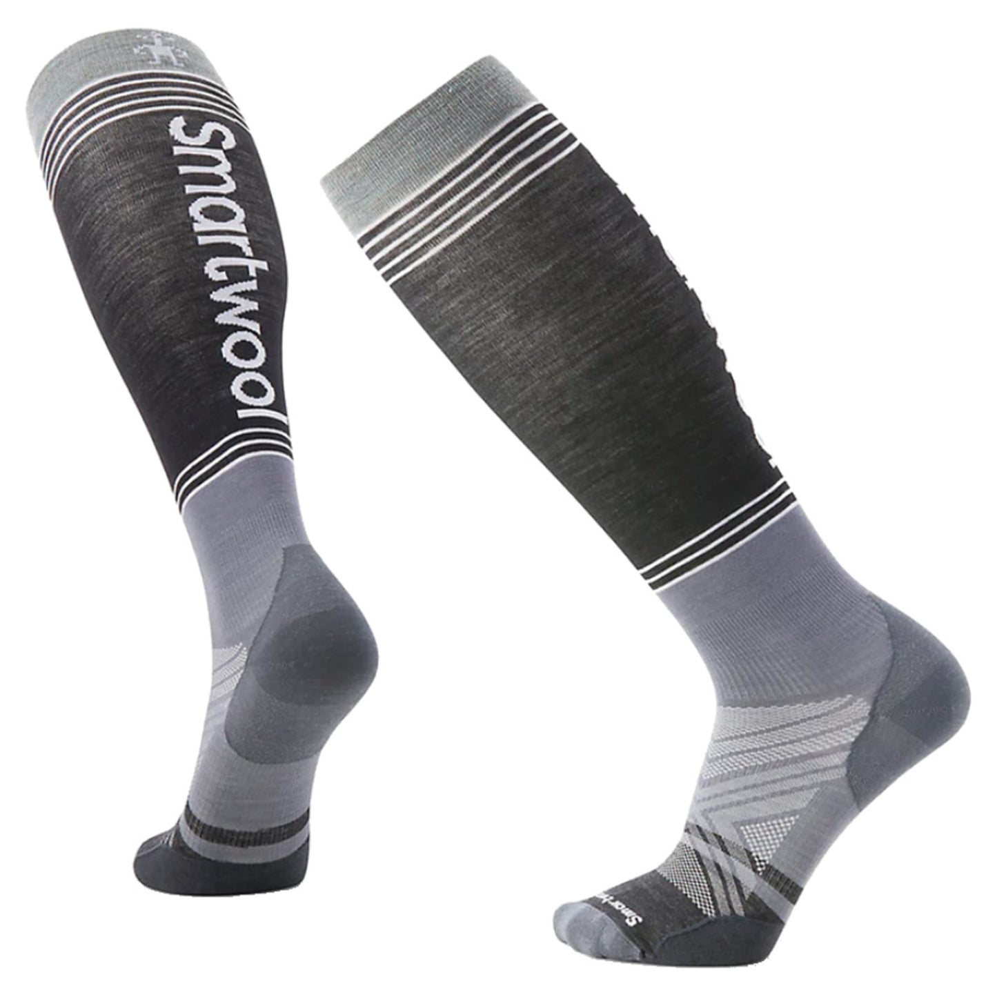 Smartwool Ski Zero Cushion Logo OTC Sock - GRAPHITE - XL