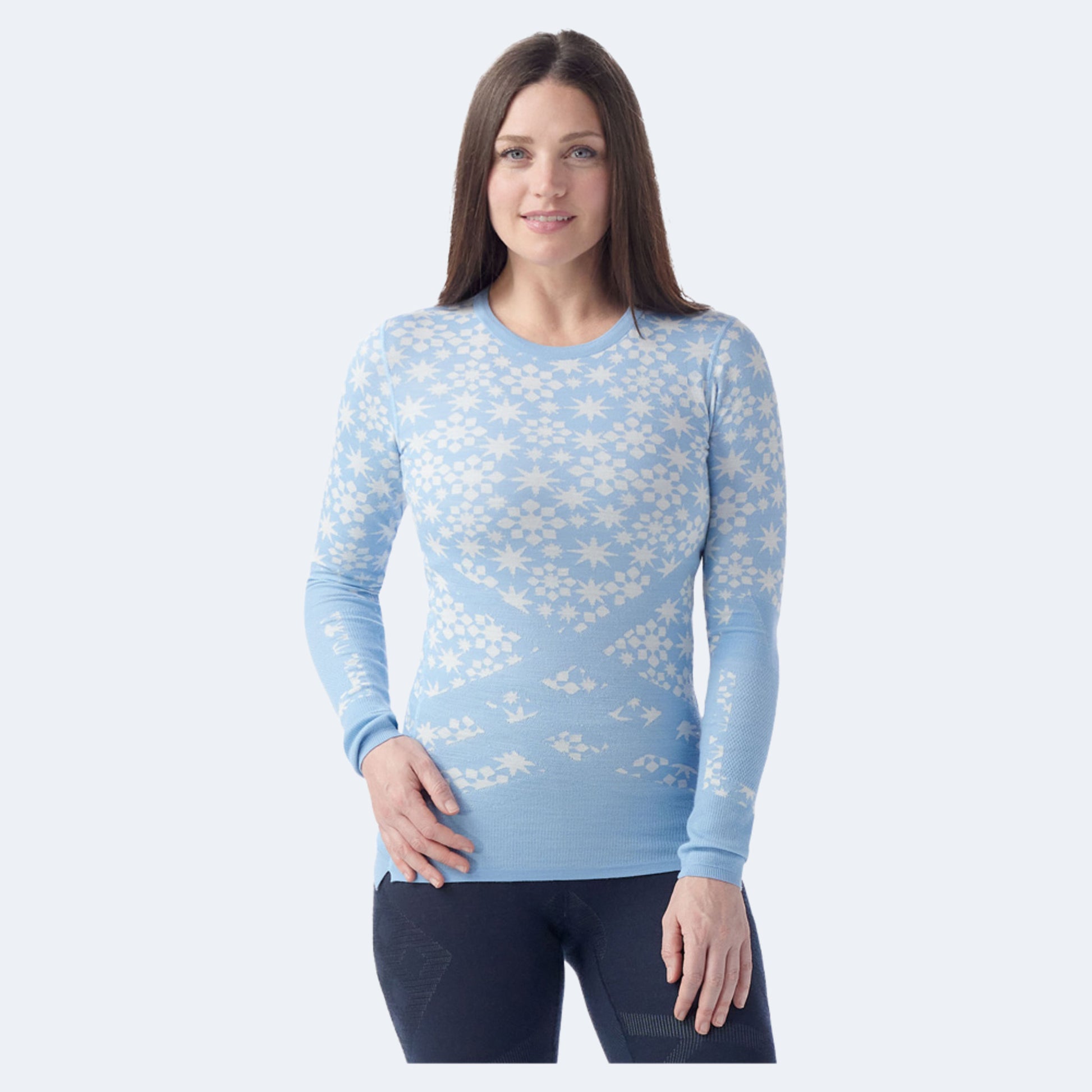 Smartwool Women's Intraknit Thermal Merino Base Layer Pattern Crew