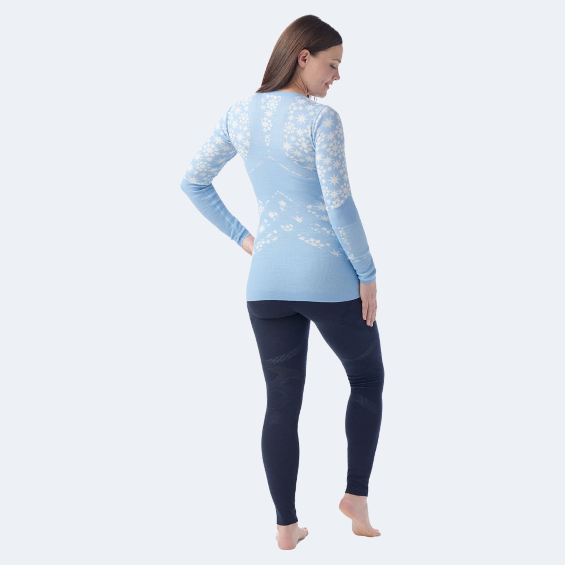 Smartwool Women's Intraknit Thermal Merino Base Layer Pattern Crew