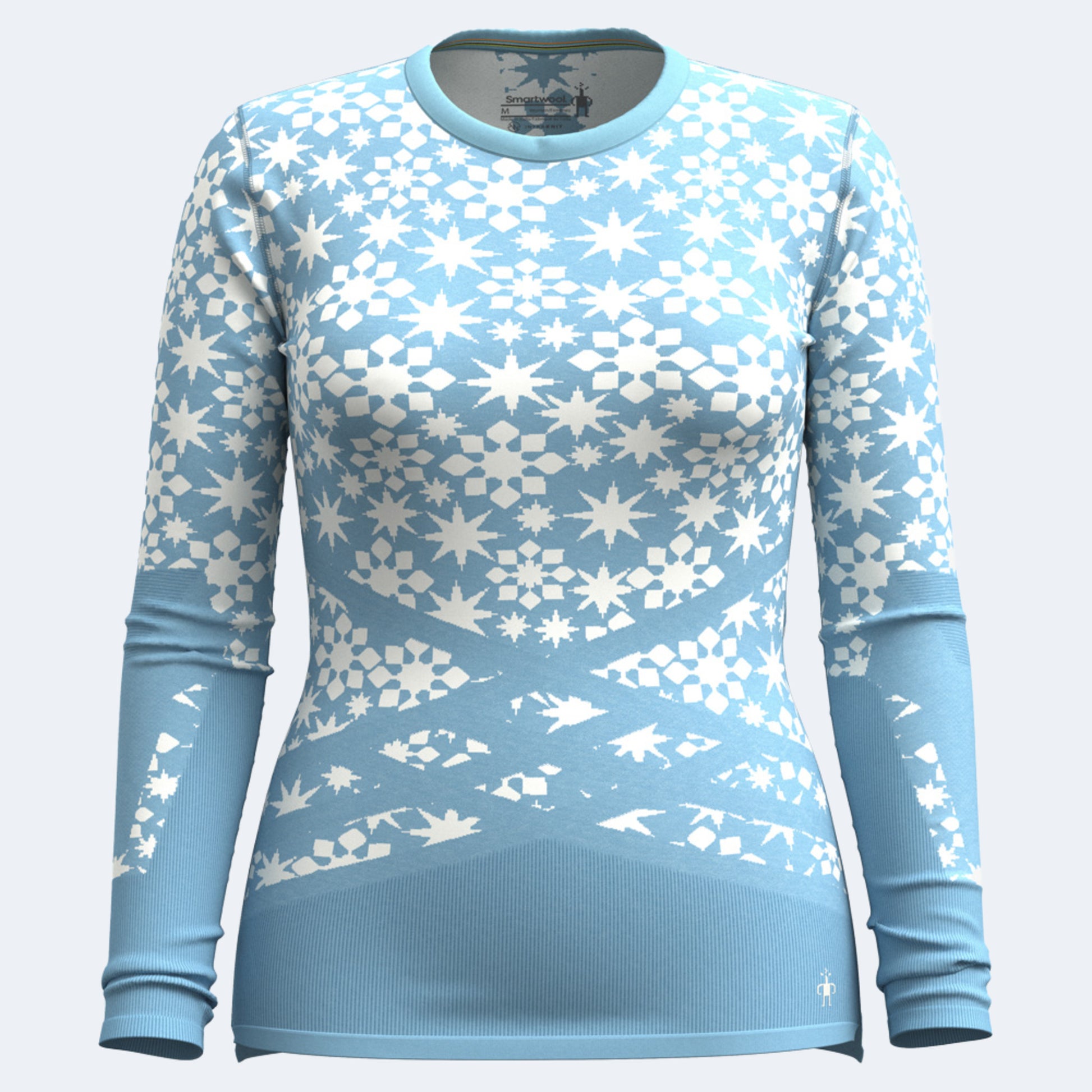 Smartwool Women's Intraknit Thermal Merino Base Layer Pattern Crew