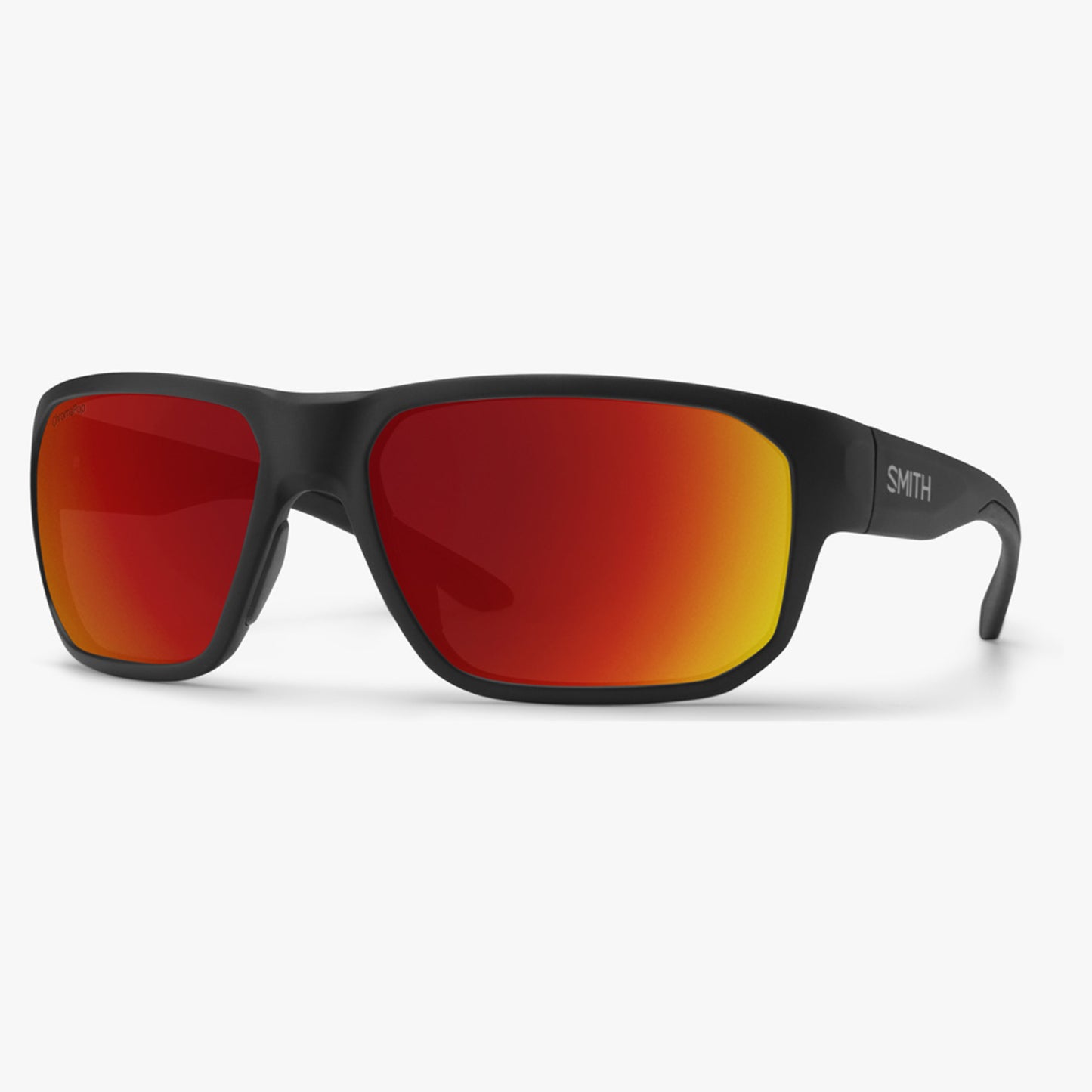 Smith Arvo Sunglasses - Matte Black - CP Red Mirror