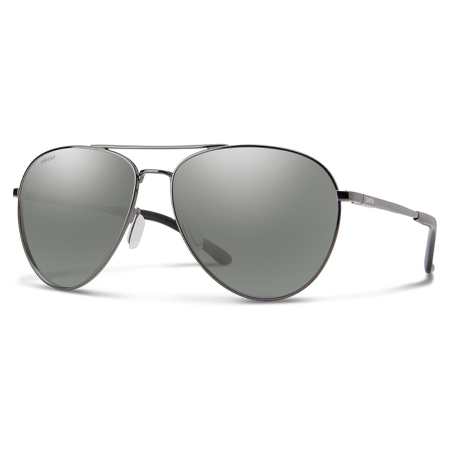 Smith Layback Sunglasses - MATTE GUNMETAL - POLAR PLAT MIRR