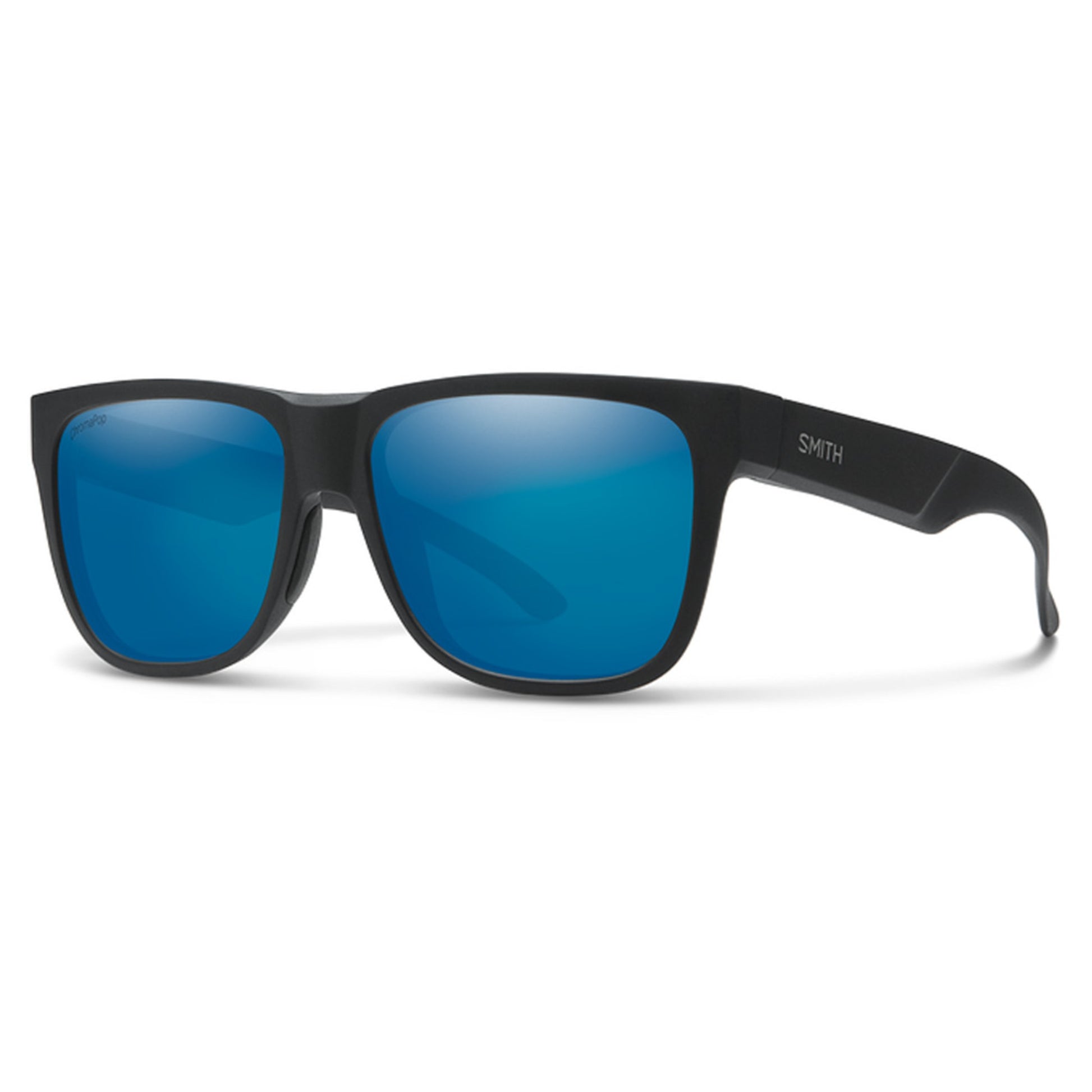 Smith Lowdown Slim 2 ChromoPop Polarized Sunglasses - MATTE BLACK - CP BLUE MIRROR