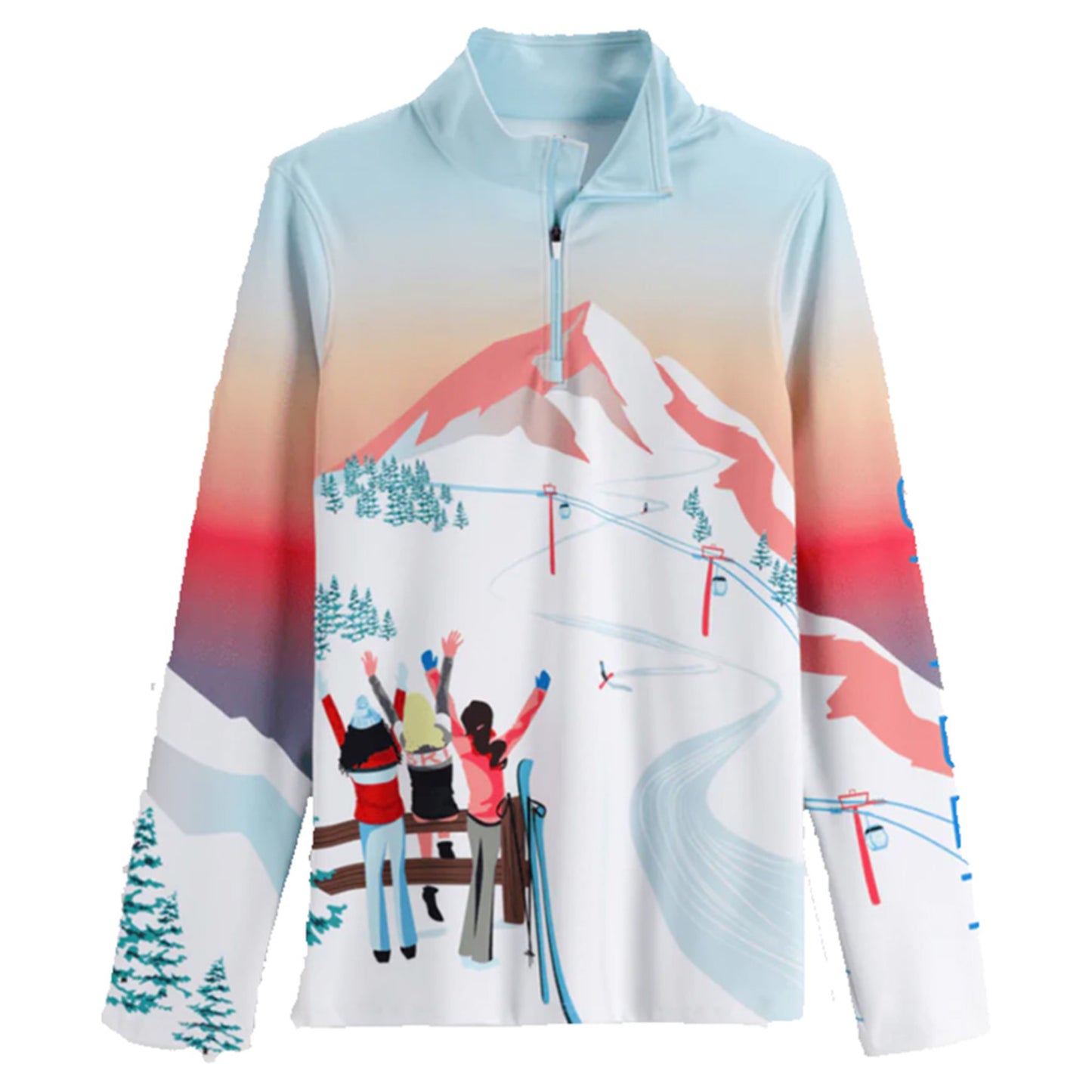 Spyder Girls Rule 1/4 Zip Women's Top - FROST - XS