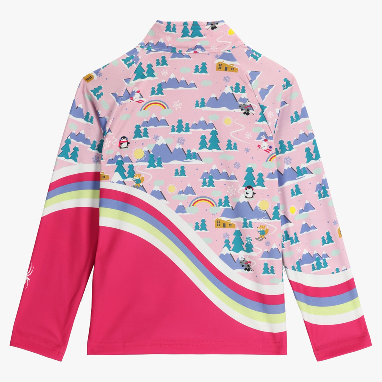 Spyder Reflect Little Girl's 1/2 Zip - Petal Pink - 7