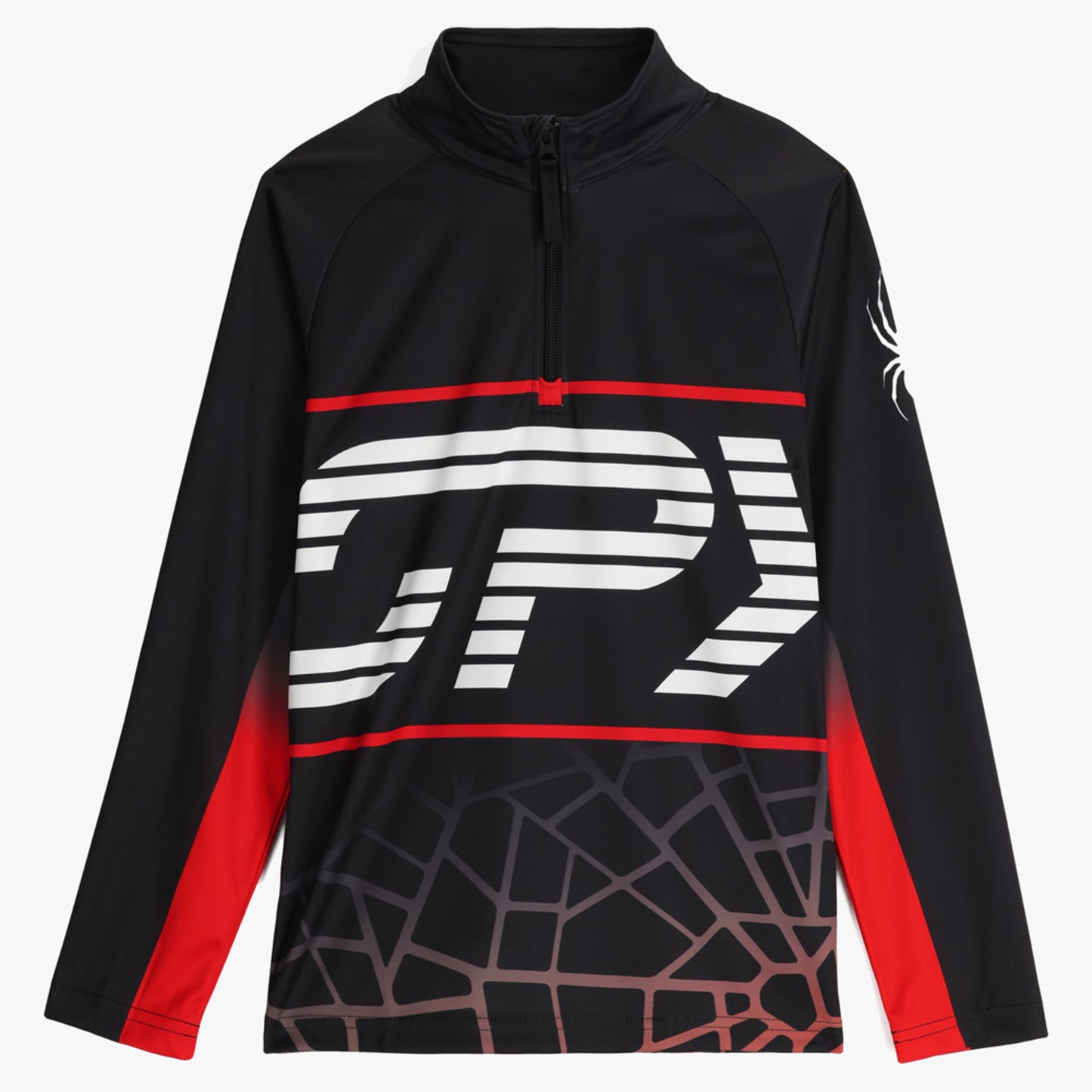 Spyder Web Youth 1/2 Zip - Black - XL