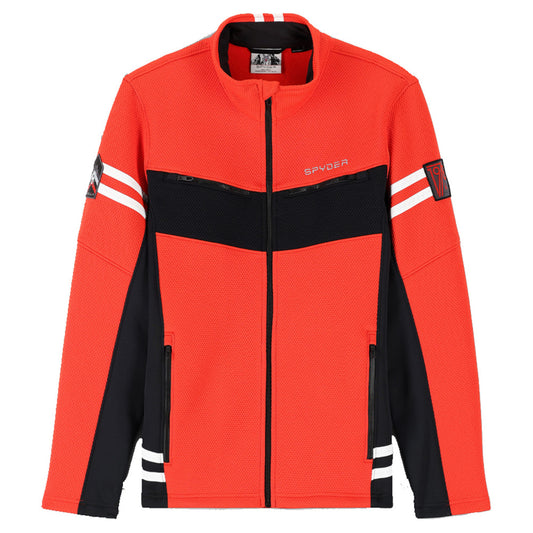Spyder Wengen Encore Full Zip Men's Top - VOLCANO_BLACK - XL