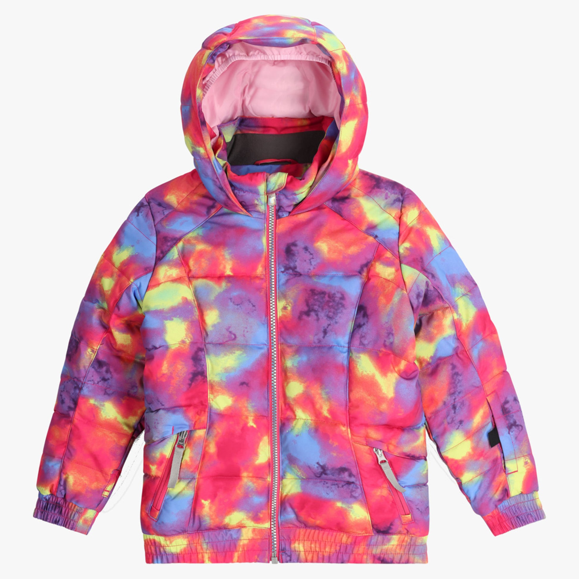 Spyder Zadie Synthetic Down Little Girl's Jacket - Pink Combo - 7