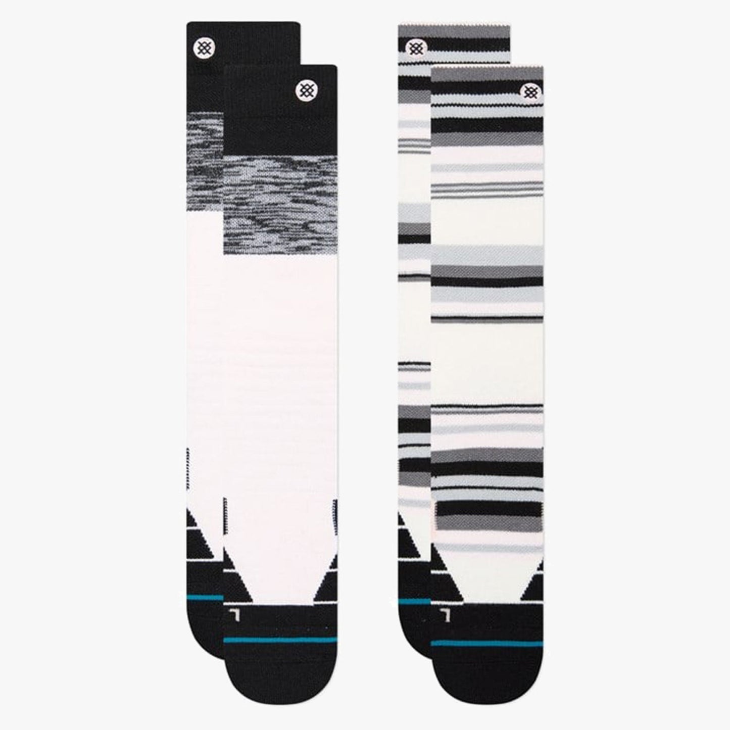 Stance Blocked Over The Calf Snow Sock 2 Pack - PINK - S
