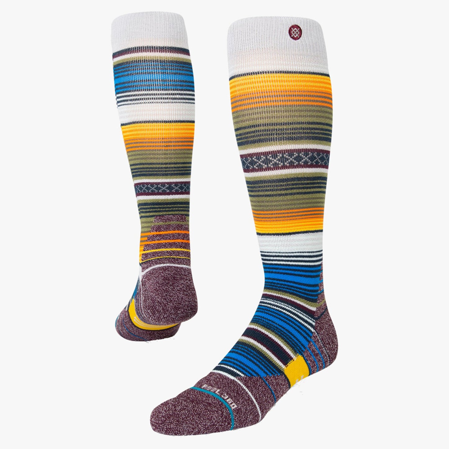 Stance Curren Over The Calf Snow Sock - GREY - M