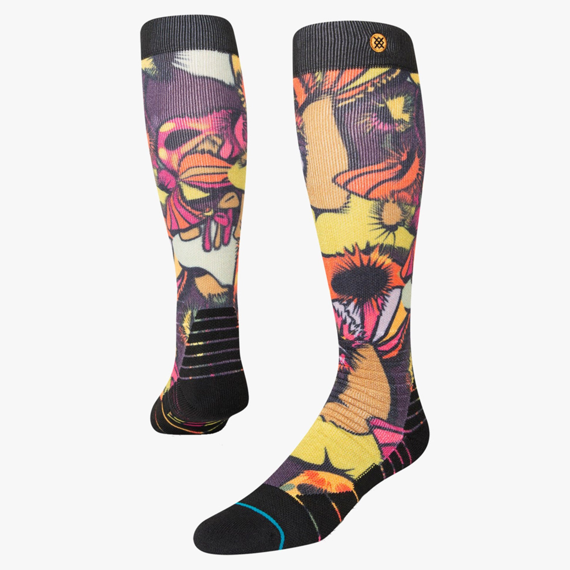 Stance Mushies Over The Calf Snow Sock - MAROON - M