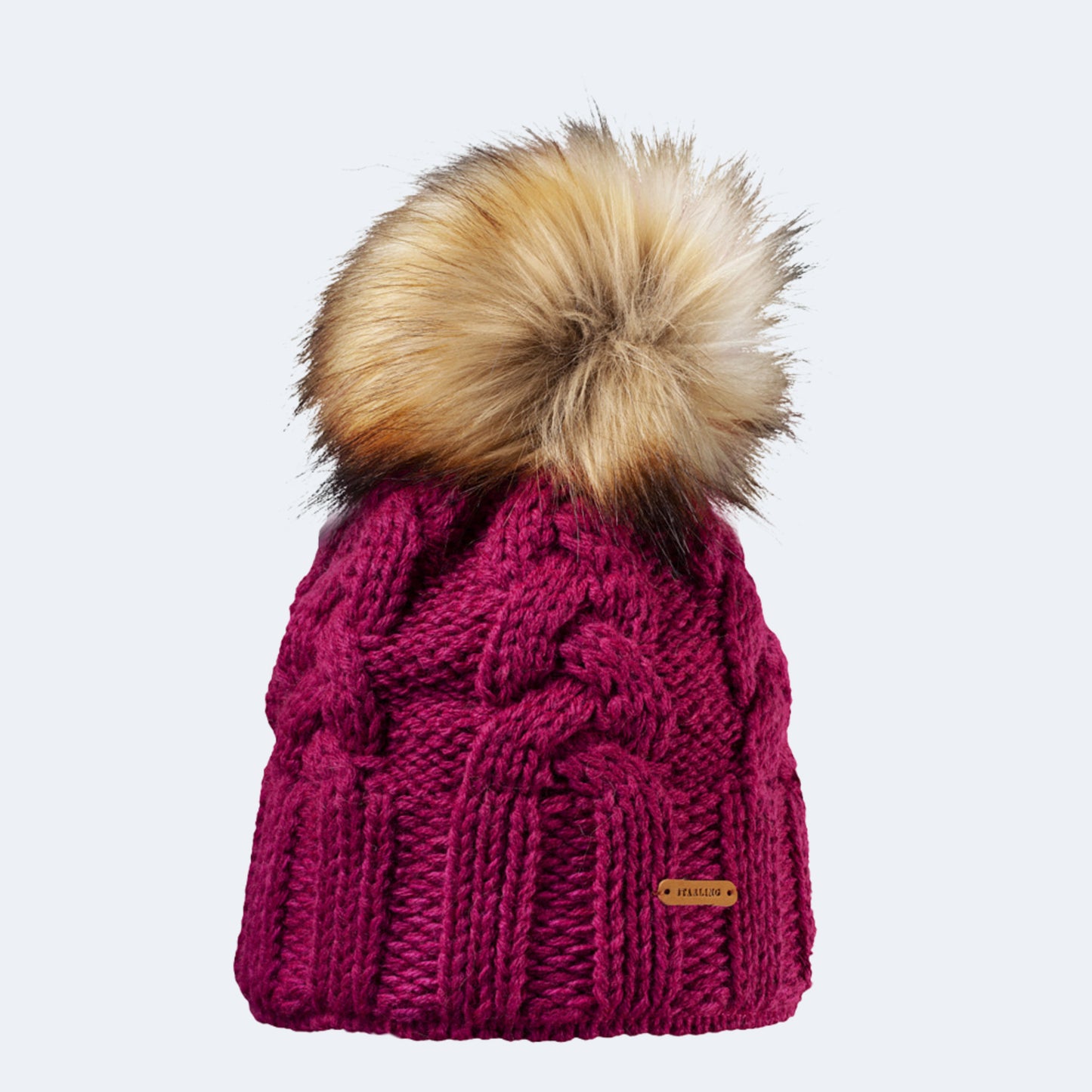 Starling Desna Faux Fur Pom Beanie