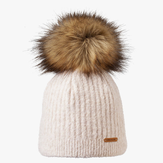 Starling Lisa Faux Fur Pom Beanie - C