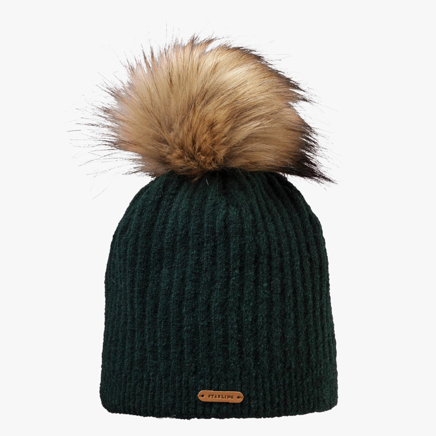 Starling Lisa Faux Fur Pom Beanie - P