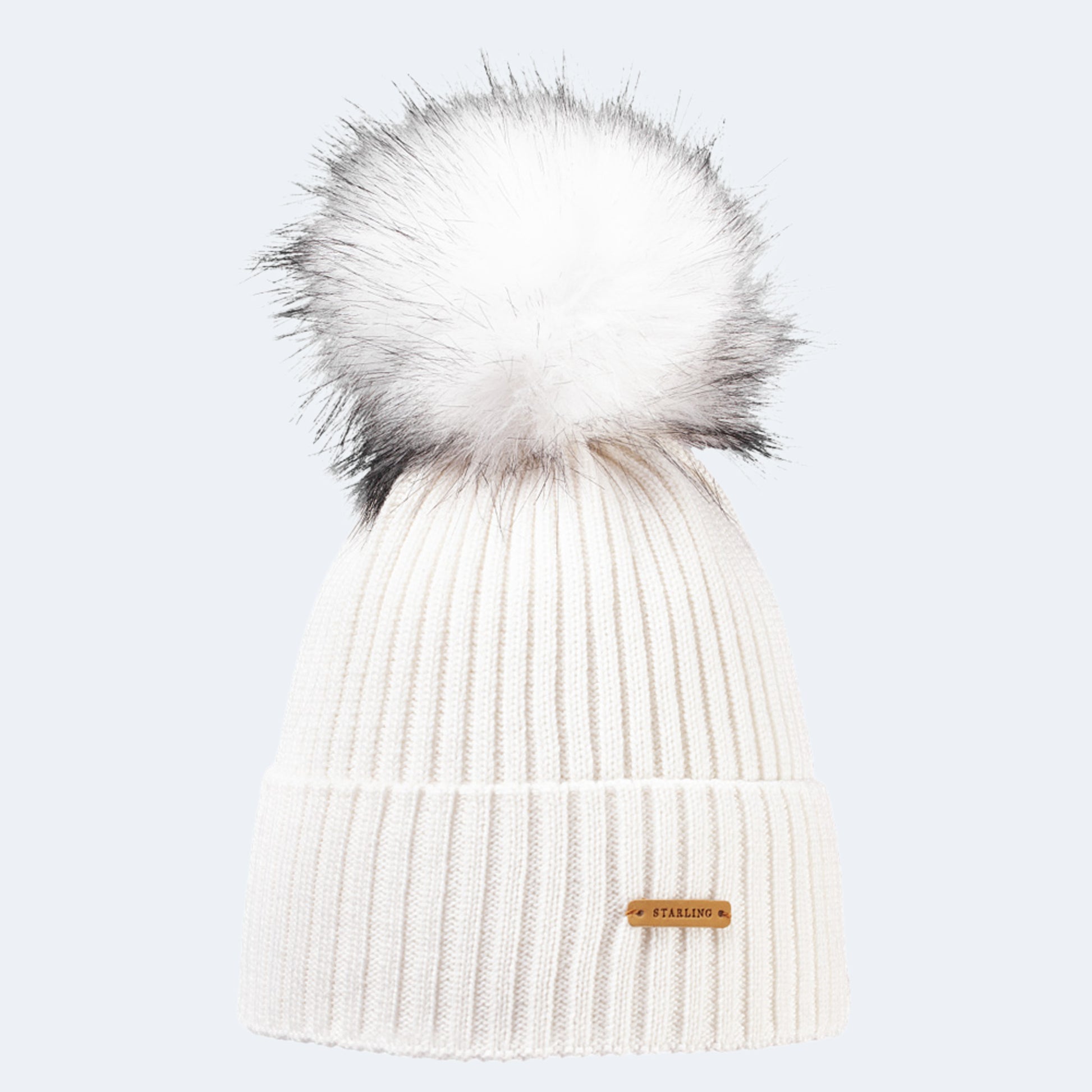 Starling Neil Faux Fur Pom Beanie