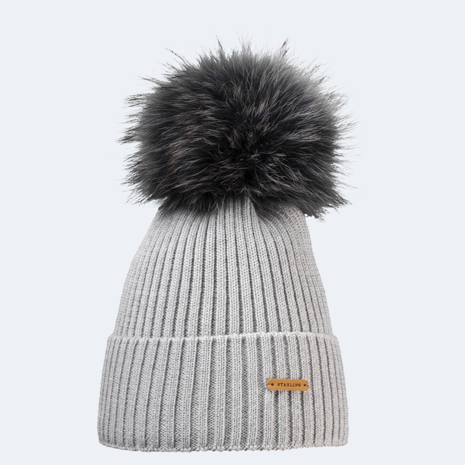 Starling Neil Faux Fur Pom Beanie
