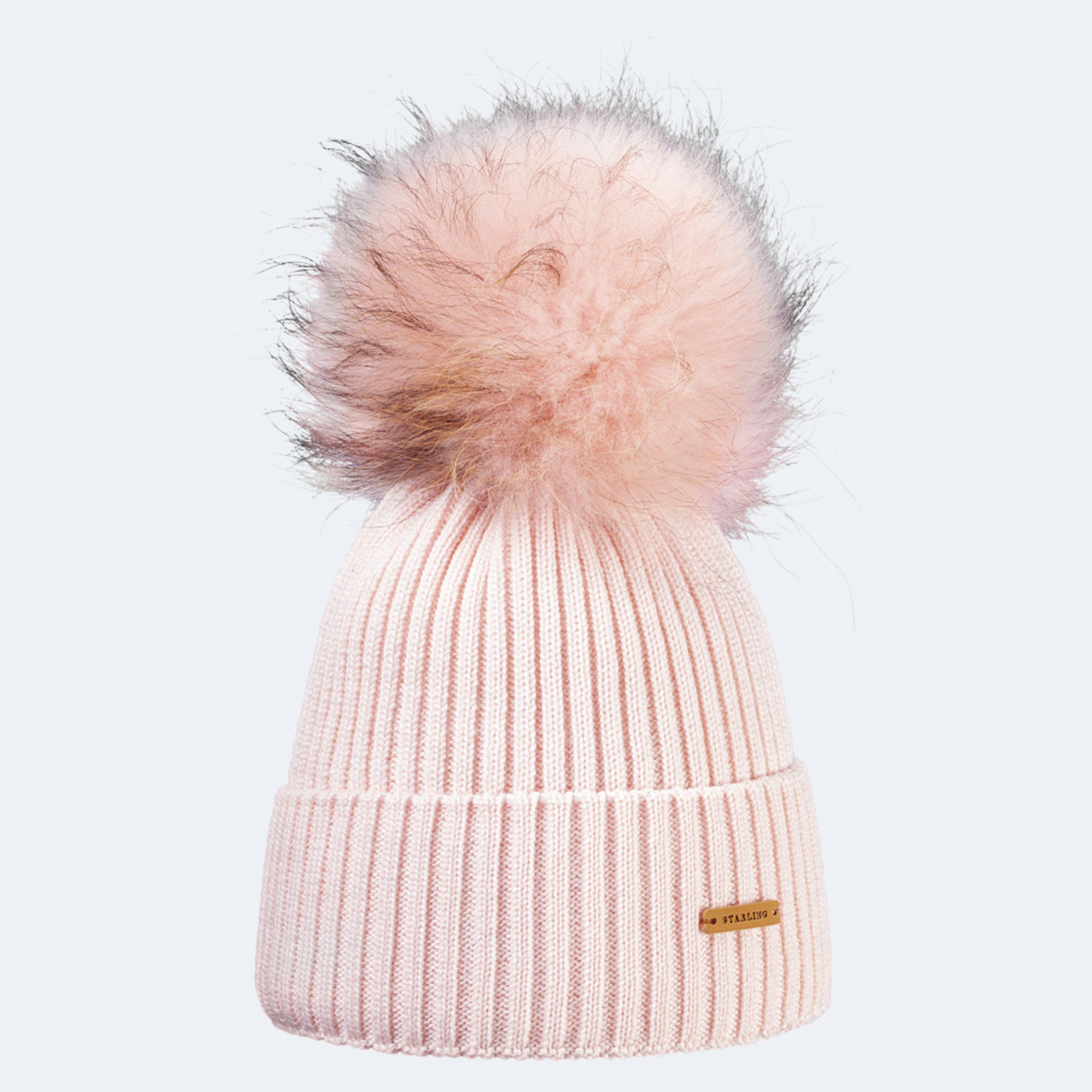Starling Neil Faux Fur Pom Beanie