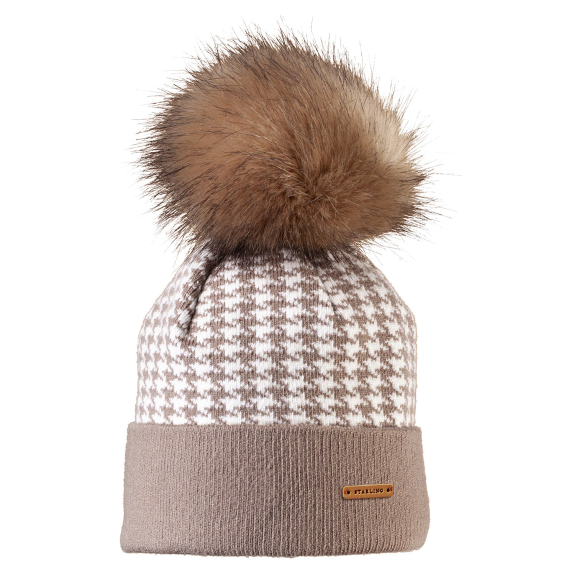 Starling Valery Faux Fur Pom Beanie - C