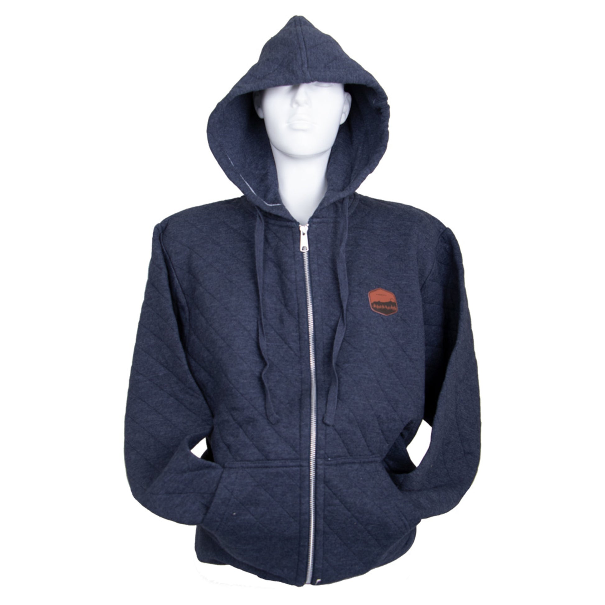 Stowe Men's Kingsley Zip Hoodie - HEATHER NAVY - XXL