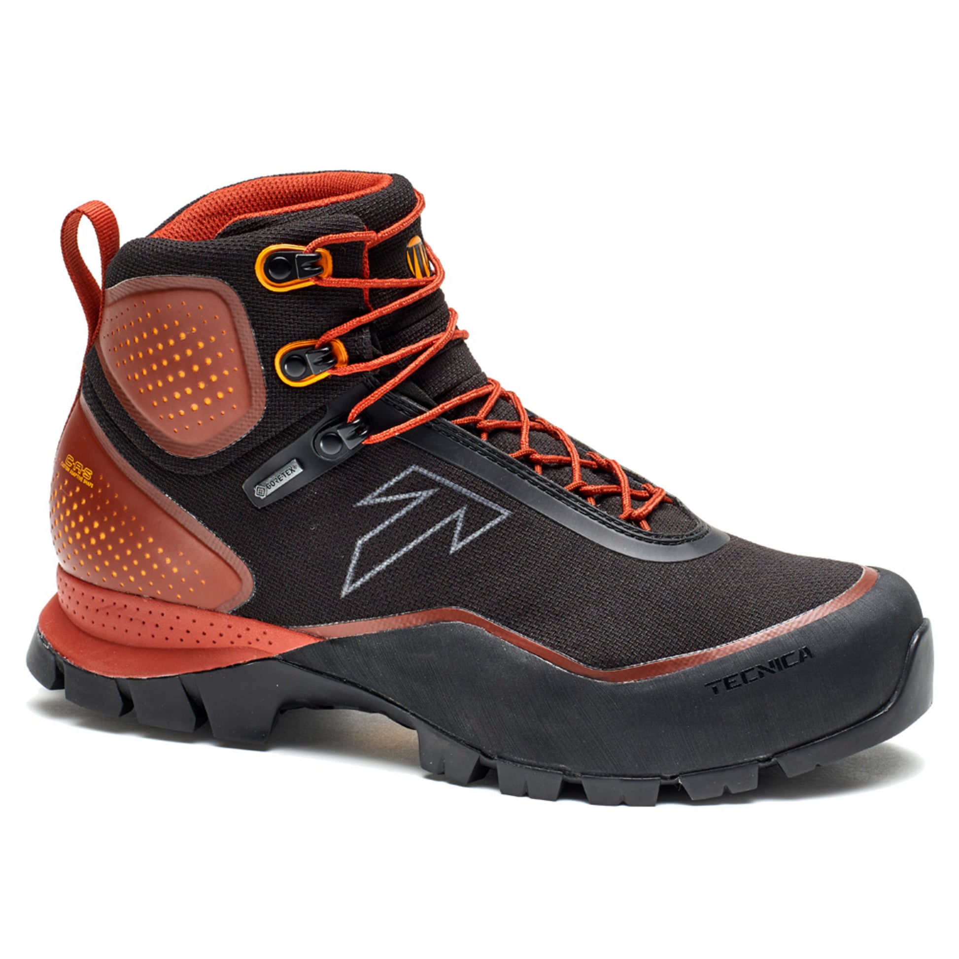 Tecnica Forge GTX Men's Hiking Boot - BLACK ORANGE - 9.5