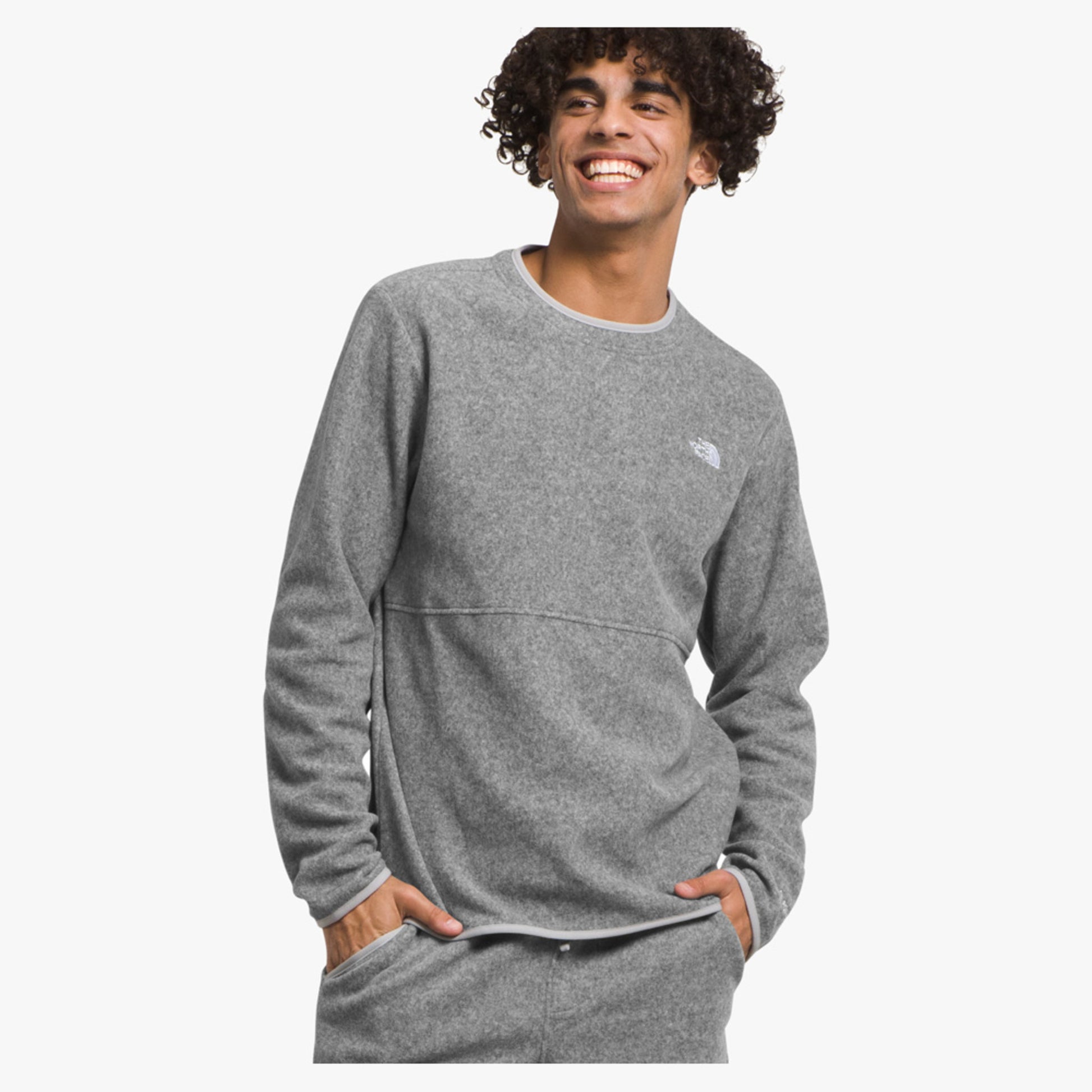 The North Face Alpine Polartec 100 Men's Crew - TNF Medium Grey Heather - XXL