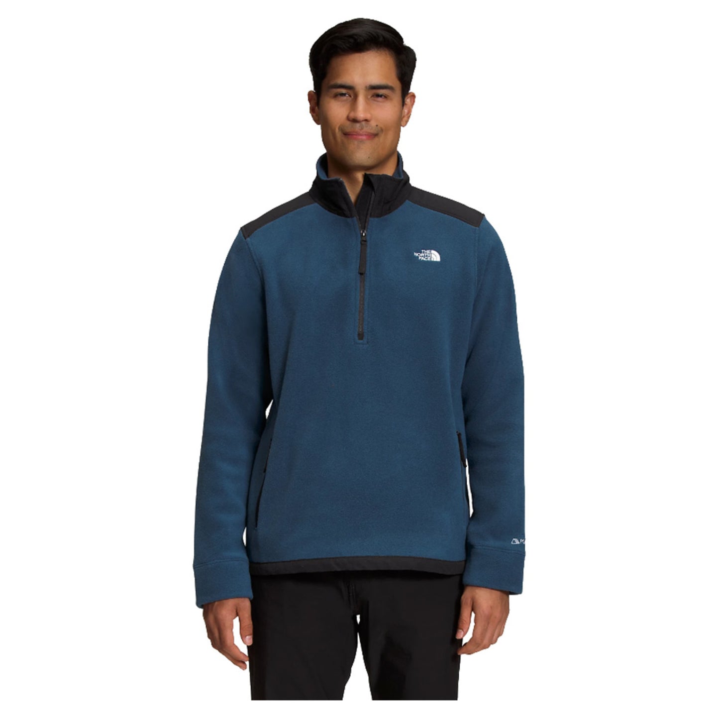 The North Face Alpine Polartec 200 Men's 1/4 Zip - SHADY BLUE_TNF - XL
