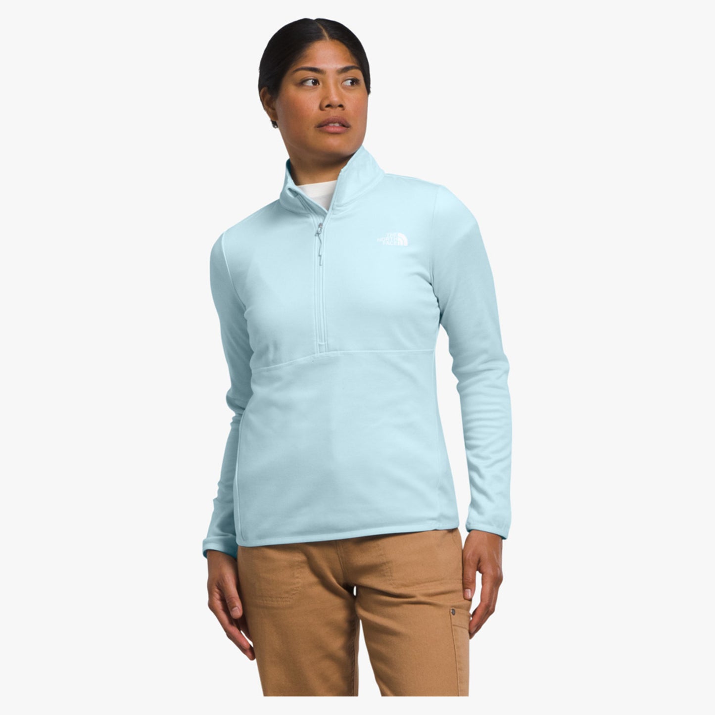 The North Face Canyonlands Women's 1/4 Zip - Icecap Blue Heather - 3XL