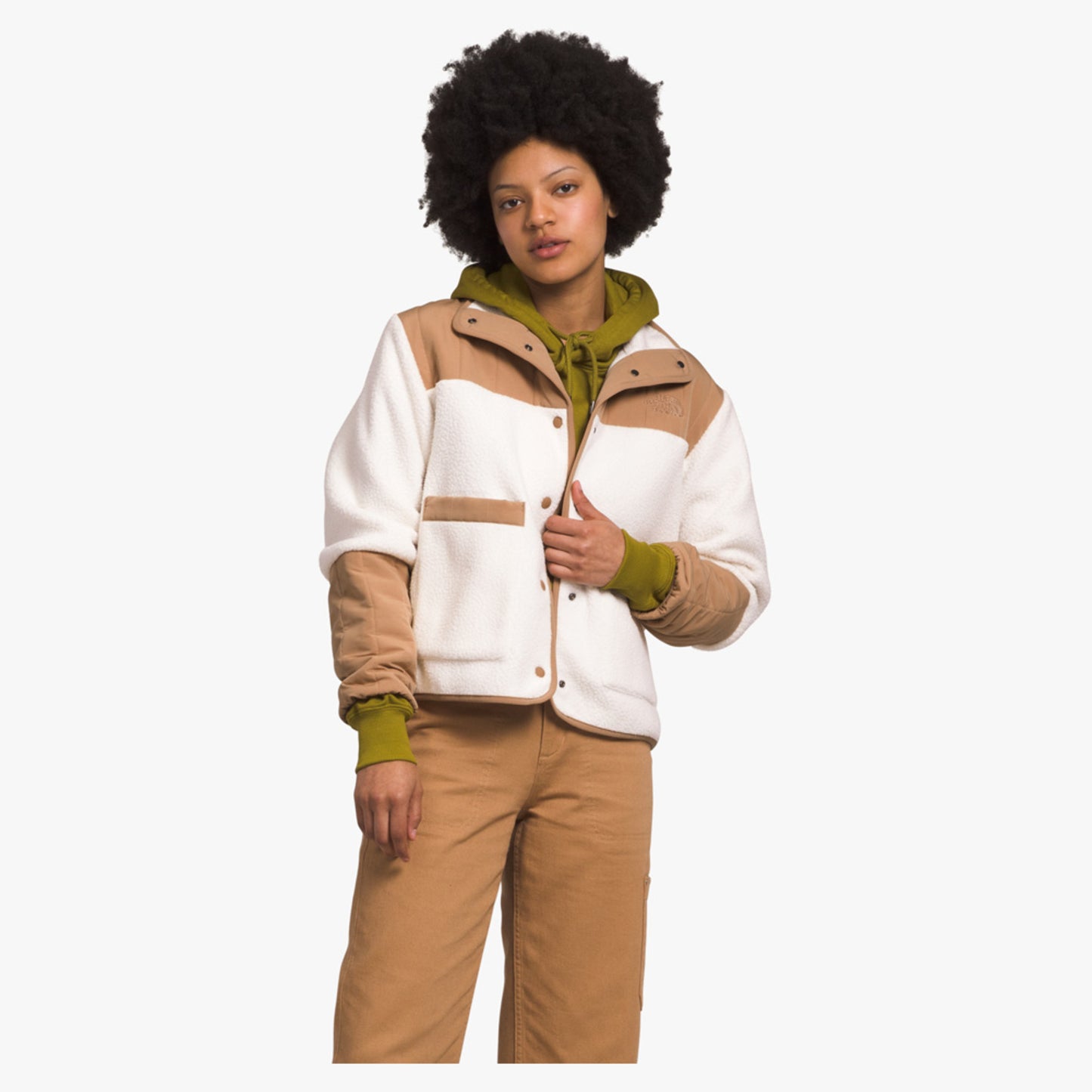 The North Face Cragmont Women's Fleece Jacket - Khaki Stone - L